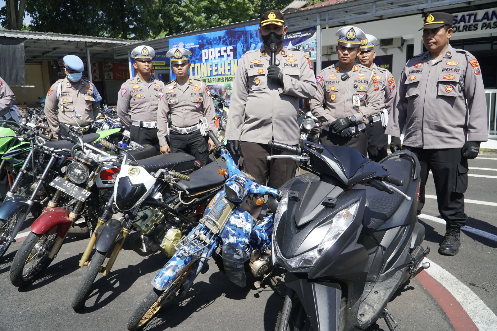 Berkah Ramadhan, Satlantas Polres Pasuruan Berhasil Amankan Ranmor, Balap Liar Jalanan