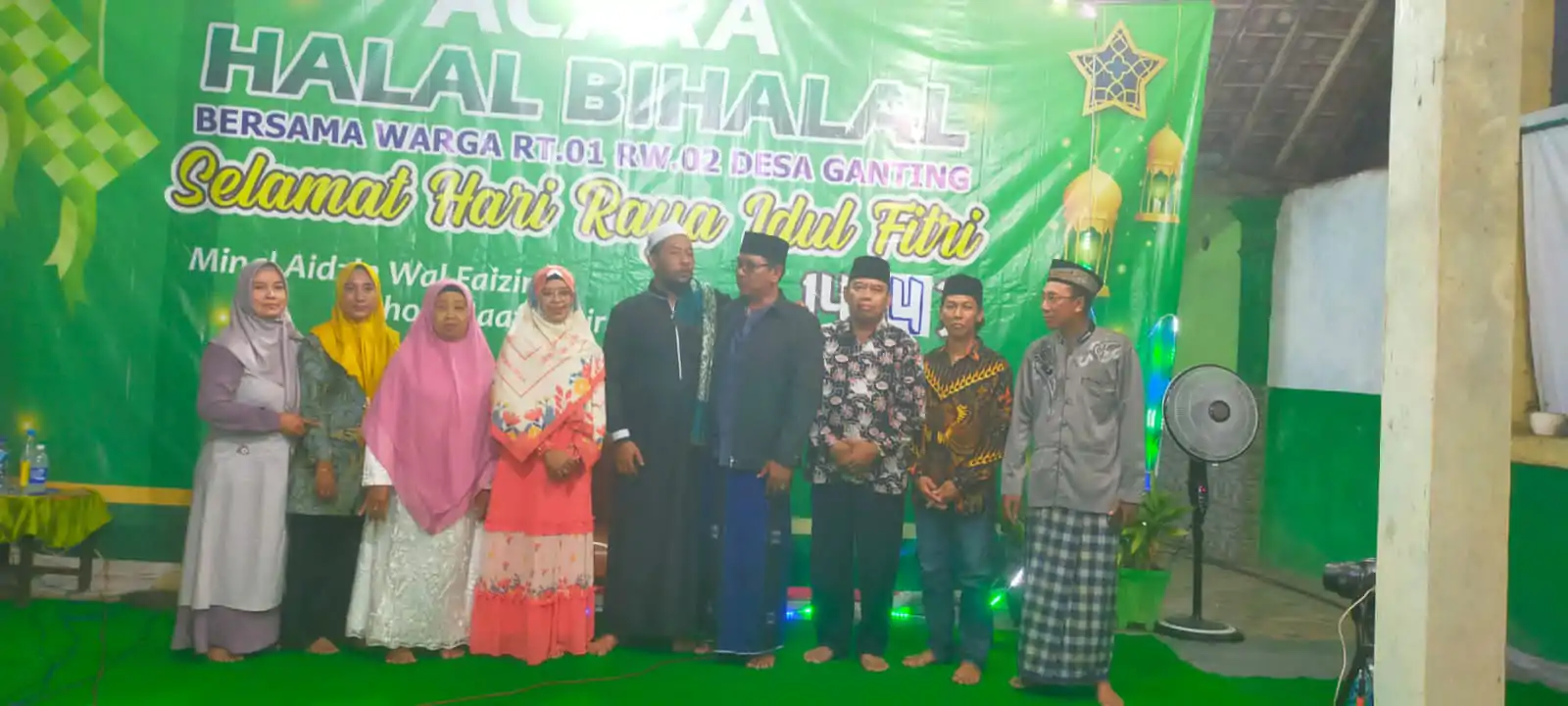 Warga Rt. 01.Rw.02.Desa Ganting Kecamatan Gedangan Gelar Halal Bihalal
