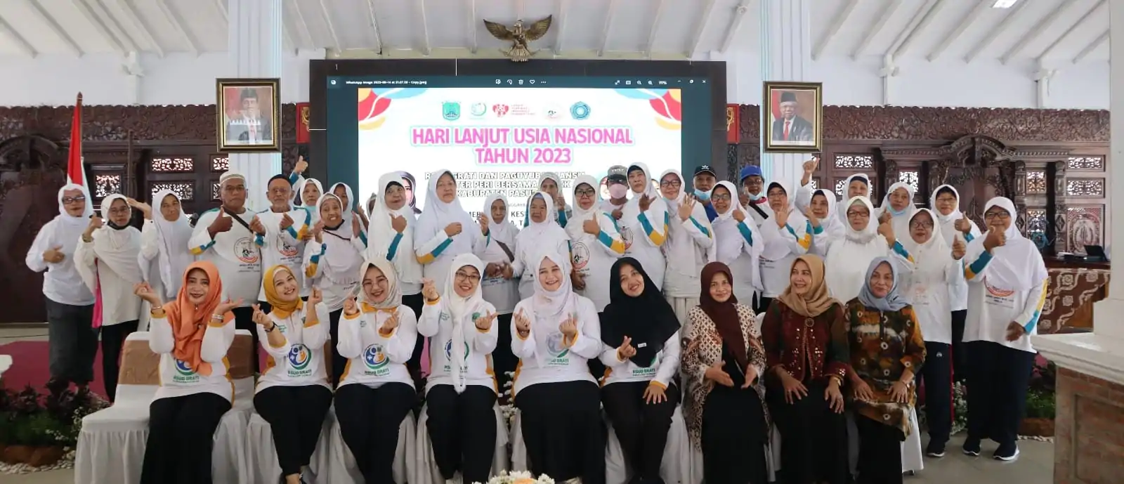 RSUD Grati Adakan Gelar Puncak Acara Lansia Ke-27 Di Pendopo Nyawiji Ngesti