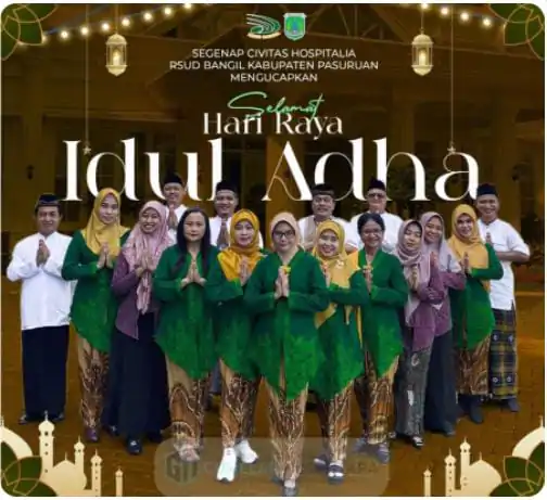 Segenap Civitas Hospitalia RSUD Bangil Mengucapkan Selamat Hari Raya Idul Adha 1444 H/2023 M
