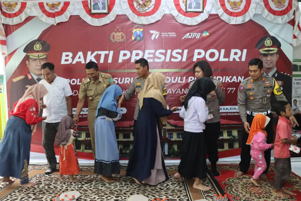 Bakti Presisi Polri Bersama AJPB Dalam Rangka Hari Bhayangkara Ke-77 Polres Pasuruan