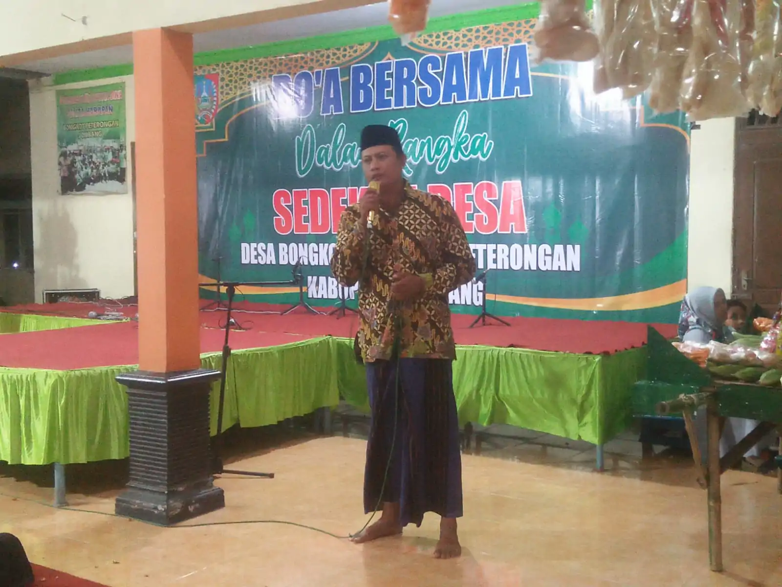 Gelar Doa Bersama Di Pondopo Balai Desa Bongkot,Jombang Berlangsung Khidmad