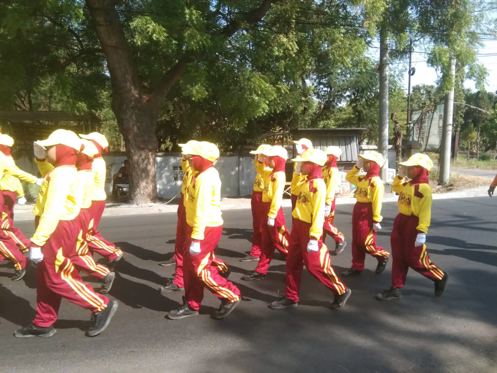 Lomba Baris -Berbaris Kec Beji Ramaikan HUT Kemerdekaan RI Ke-78