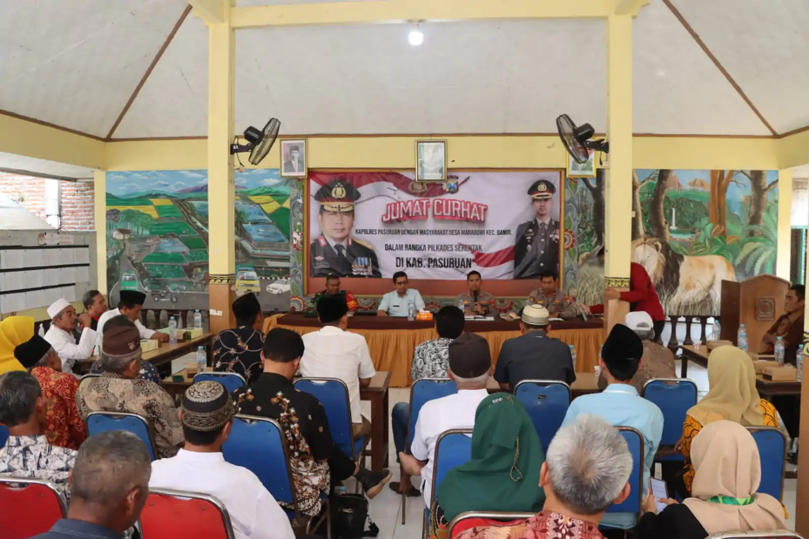 Polres Pasuruan Gelar Jum’at Curhat Bersama Masyarakat Menjelang Pilkades Serentak 2023