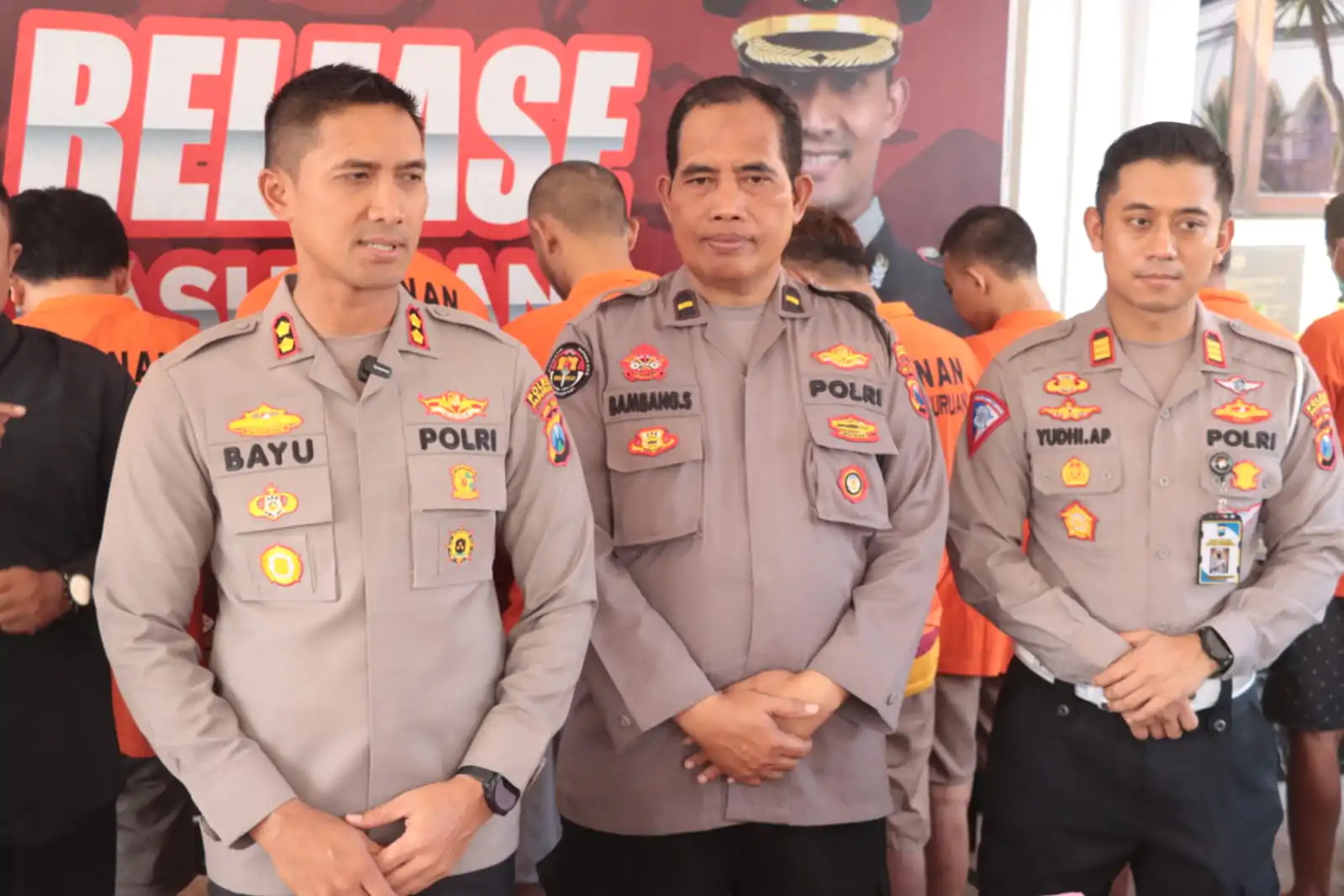 Polres Pasuruan Gelar Press Relese Ungkap Kasus Peredaran Narkoba Dan Tabrak Lari