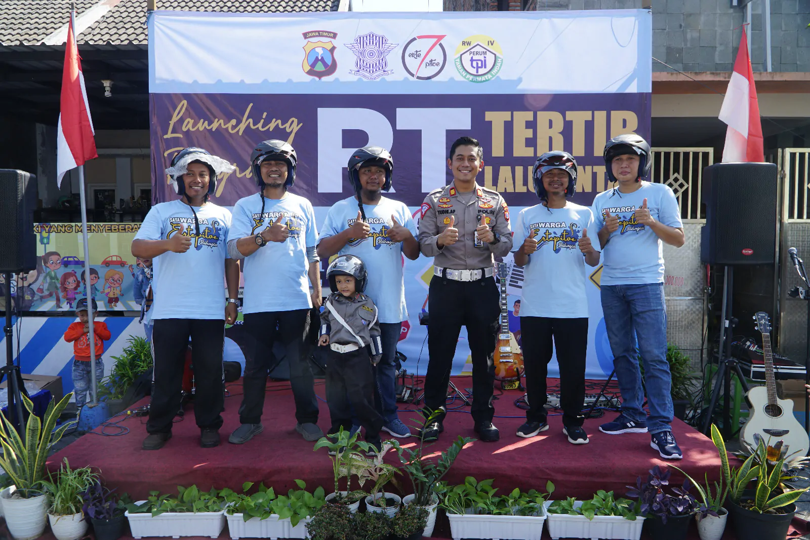 Satlantas Polres Pasuruan Resmikan Program RT Tertib Lalu Lintas