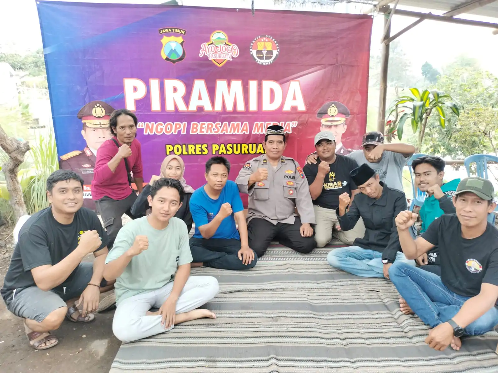 Sinergitas Tampa Batas, Polres Pasuruan Gelar Piramida