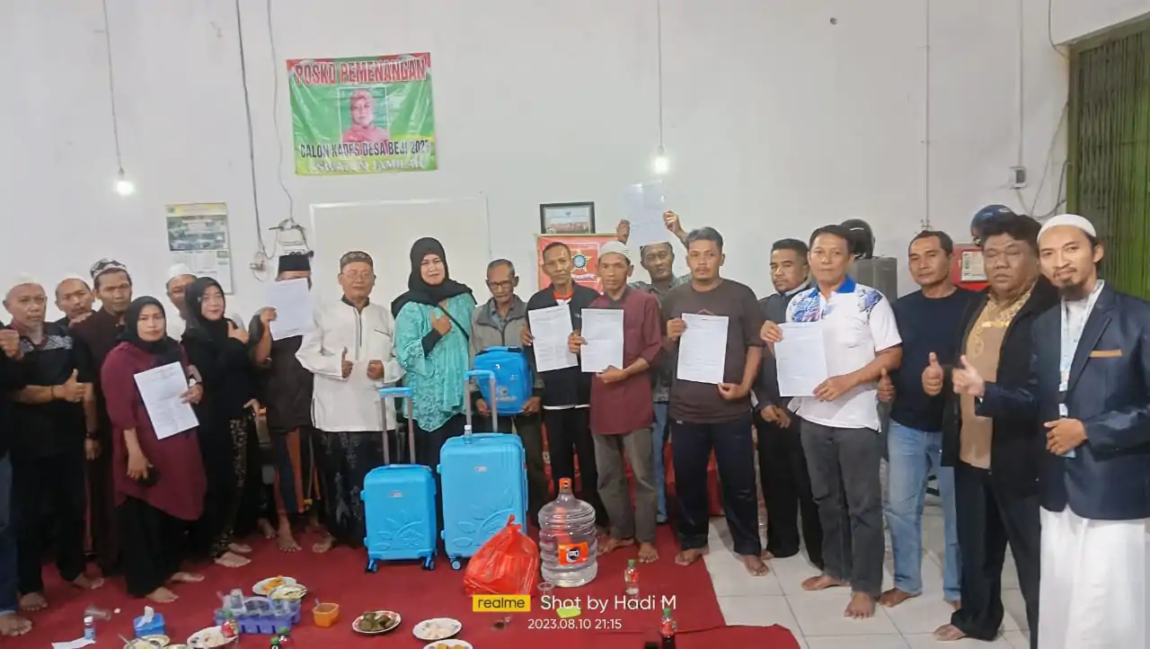 Tasyakuran Dan Silaturrahmi Bersama Calon Kepala Desa Beji,Uswatun Jamilah