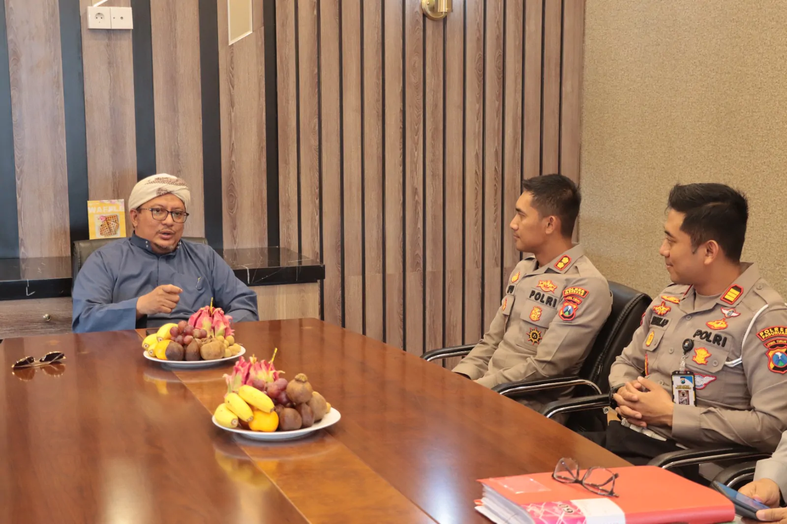 Wujudkan Sinergitas Ulama Dan Umaro Kapolres Pasuruan Silaturahmi Ke Pompes Darullughah Wadda Wah