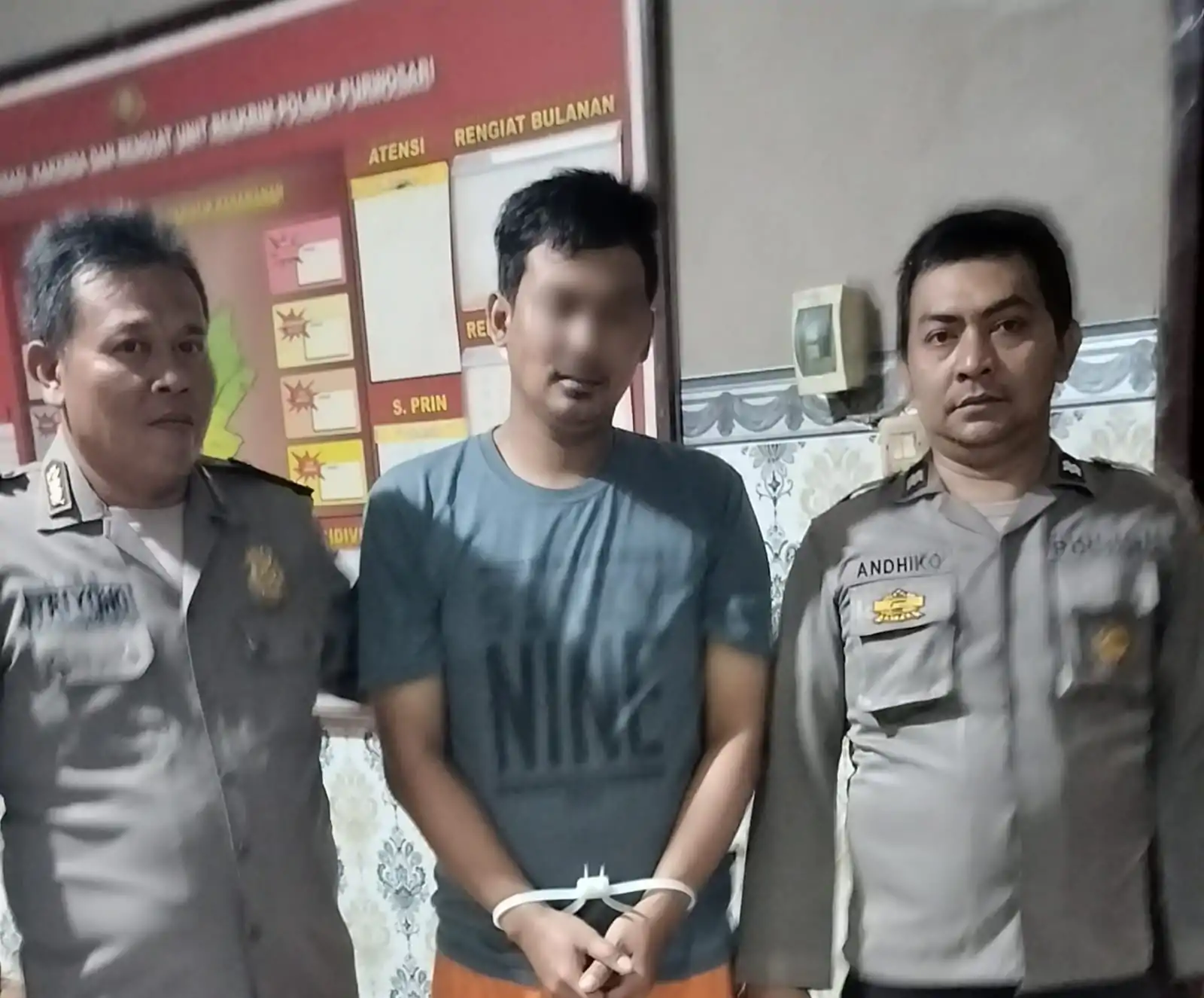 Unit Reskrim Polsek Purwosari Berhasil Tangkap Pelaku Pencurian Kabel Feeder