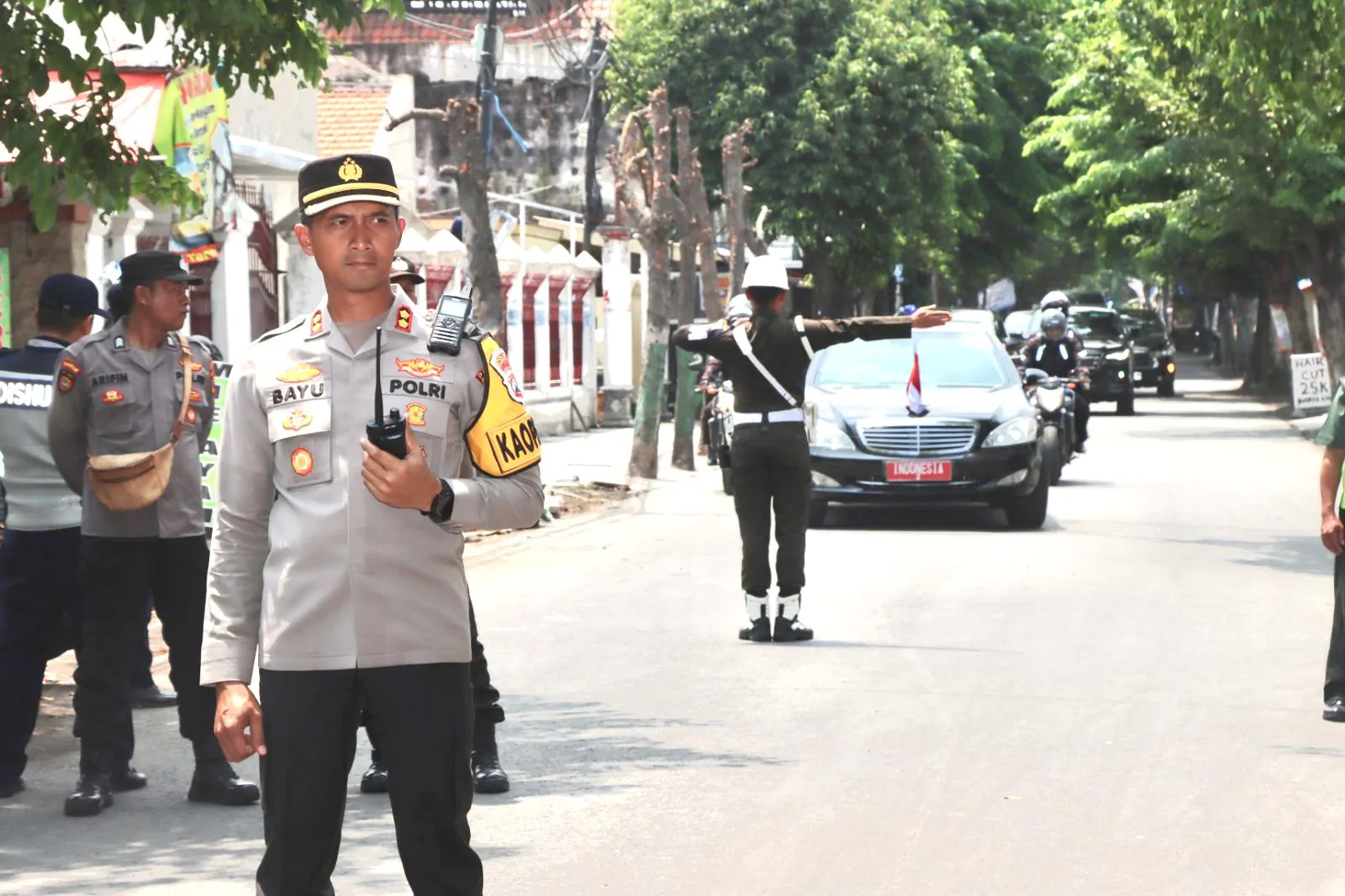 Amankan Kunjungan Wakil Presiden RI Kapolres Pasuruan Ikut Terjun Mengamankan Jalur