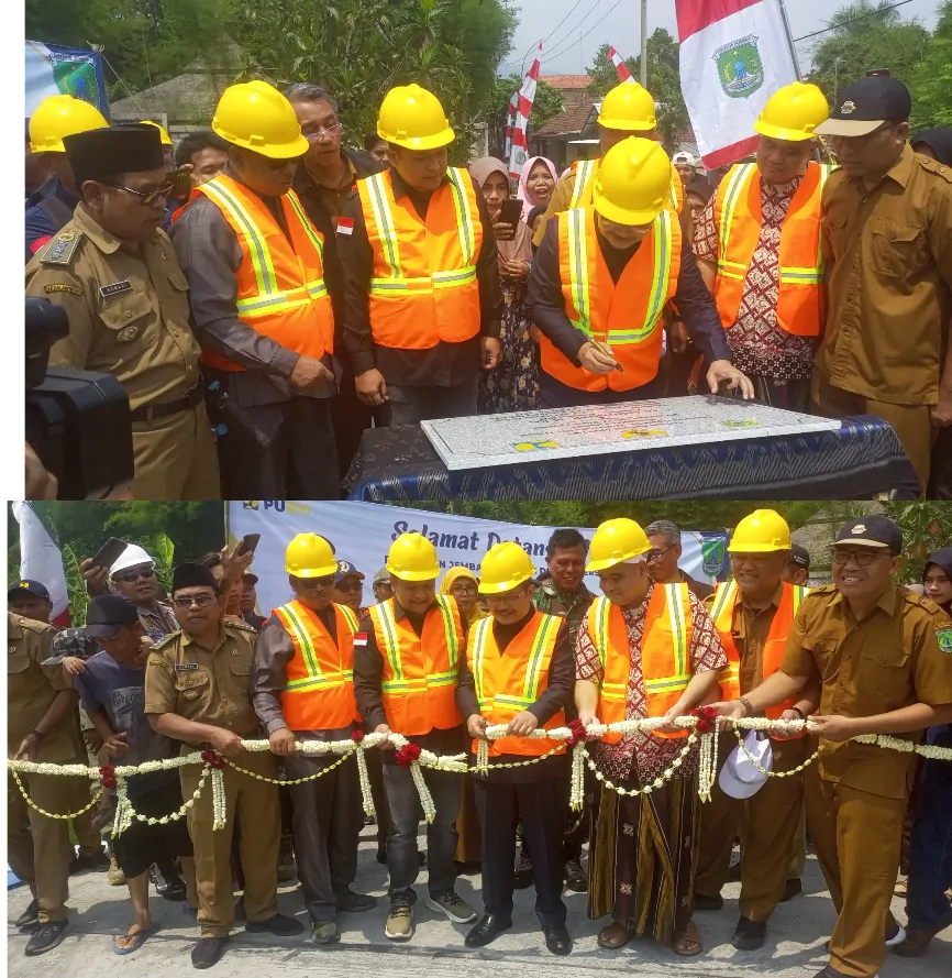 Jembatan Ngipik Yang Menghubungkan Kecamatan Pandaan Dan Gempol Diresmikan Pj Bupati Pasuruan