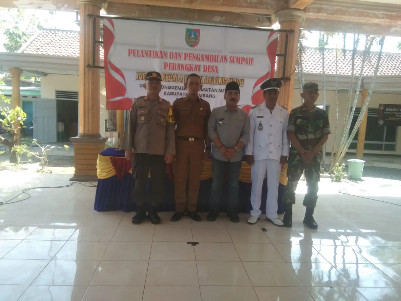 Pengambilan Sumpah Jabatan Kepala Dusun Balongsuruh Desa Balonggemek  Kec Megaluh Kab Jombang