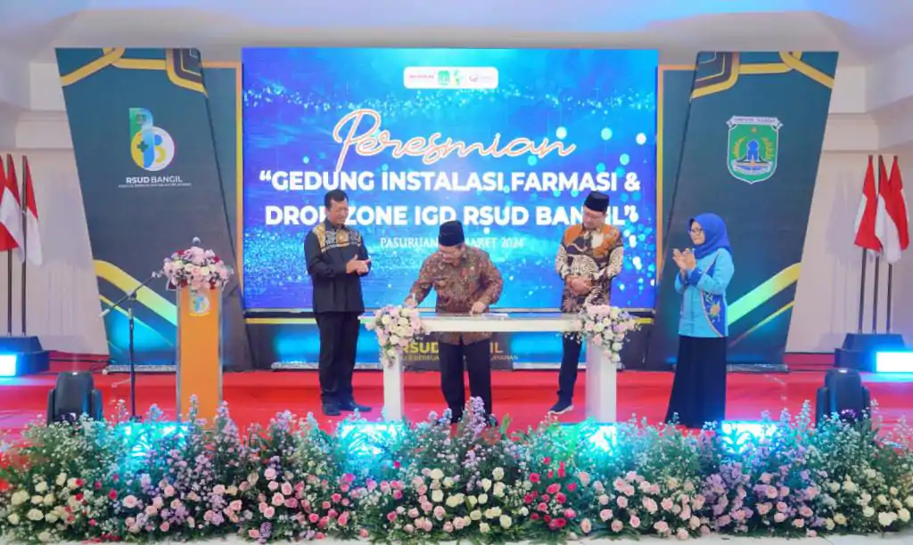 Gedung Instalasi Farmasi Dan Dropzone IGD RSUD Bangil Diremikan Pj Bupati Pasuruan Andrianto