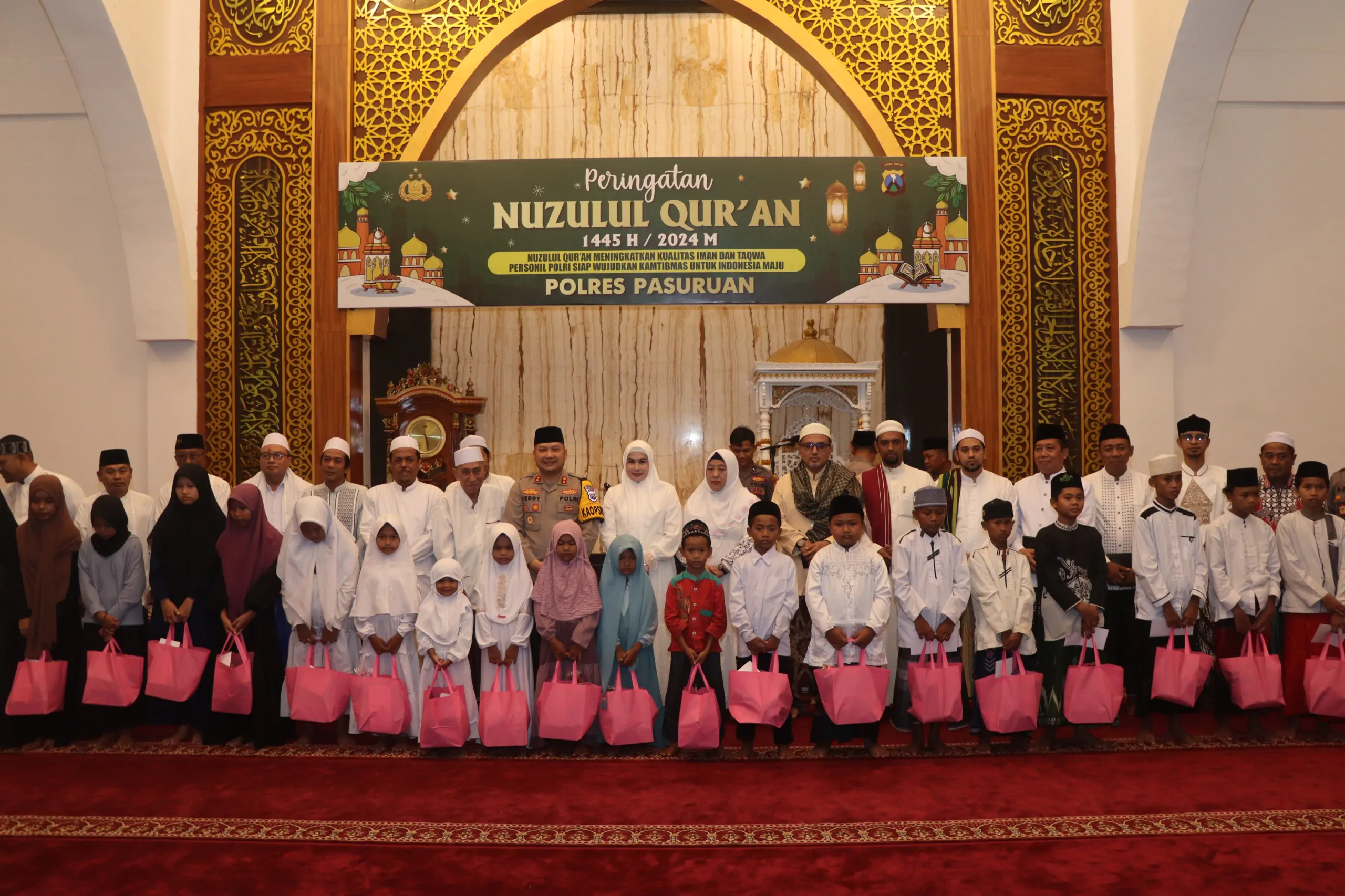 Jalin Sinergitas Kapolres Pasuruan Peringati Nuzulul Qur’an Dan Buka Puasa Bersama Ulama