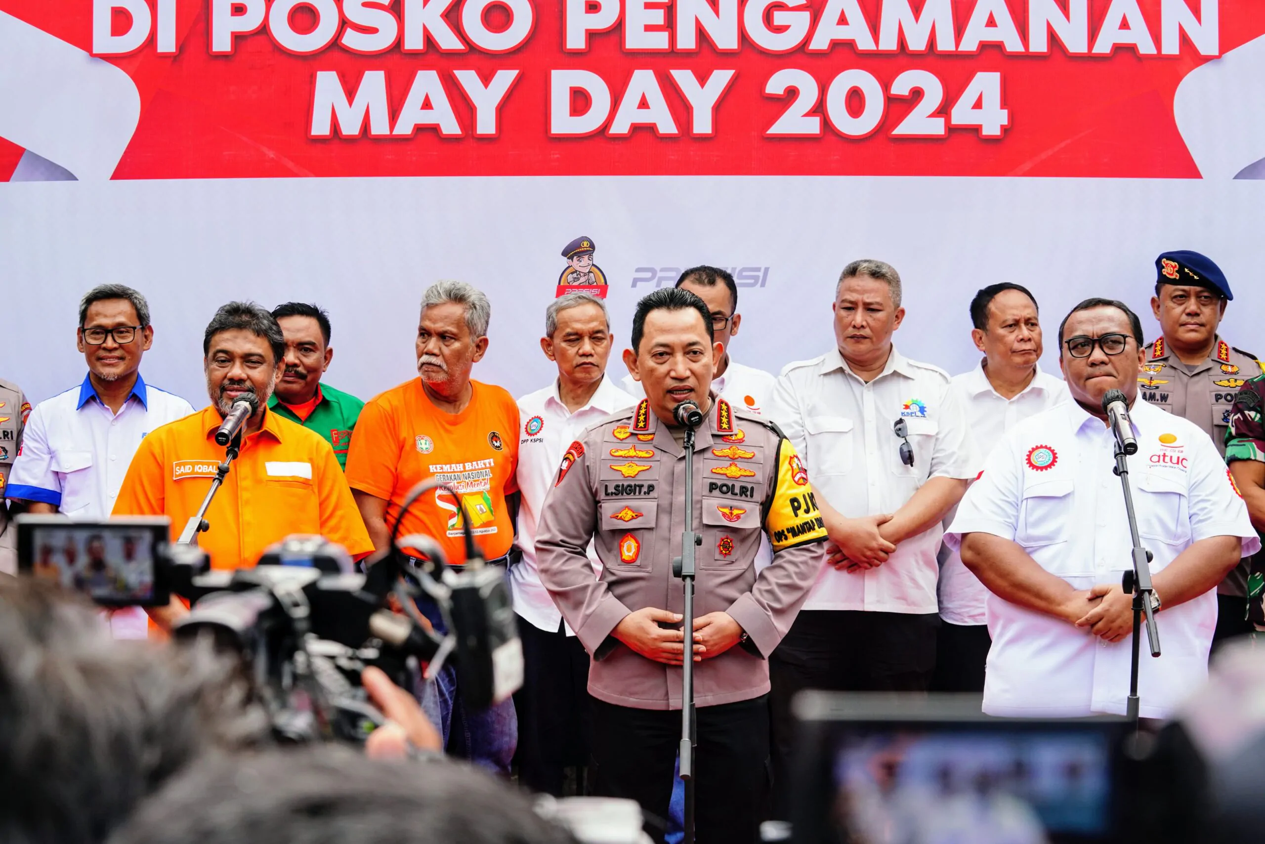 Komitmen Kapolri Di Aksi May Day : Bentuk Timsus Untuk Lindungi Dan Kawal Hak Buruh