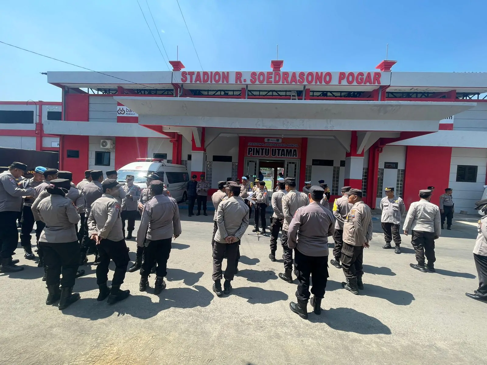 Ciptakan Situasi Kondusif, Polres Pasuruan Melaksanakan Pengamanan Pertandingan Liga 3 PSSI Jatim