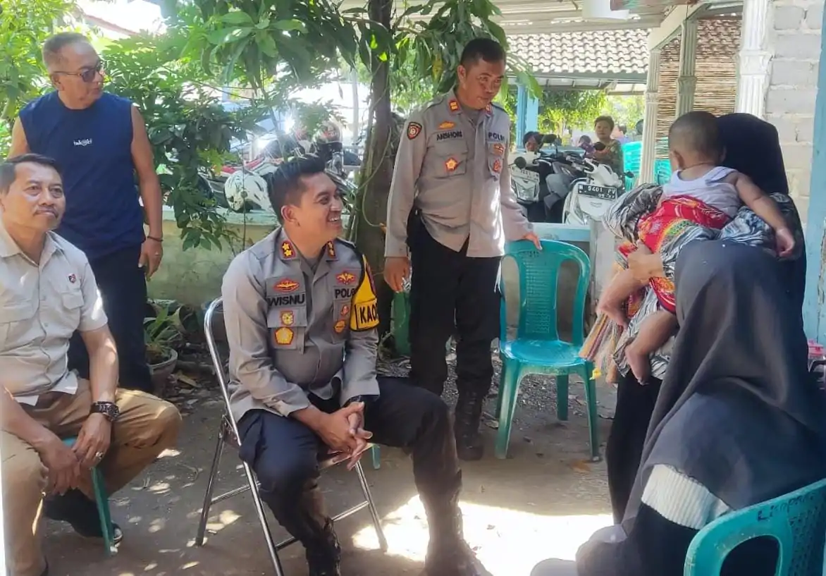 Peduli Kaum Rentan, Kapolres Probolinggo Datangi Rumah Balita Korban Kekerasan