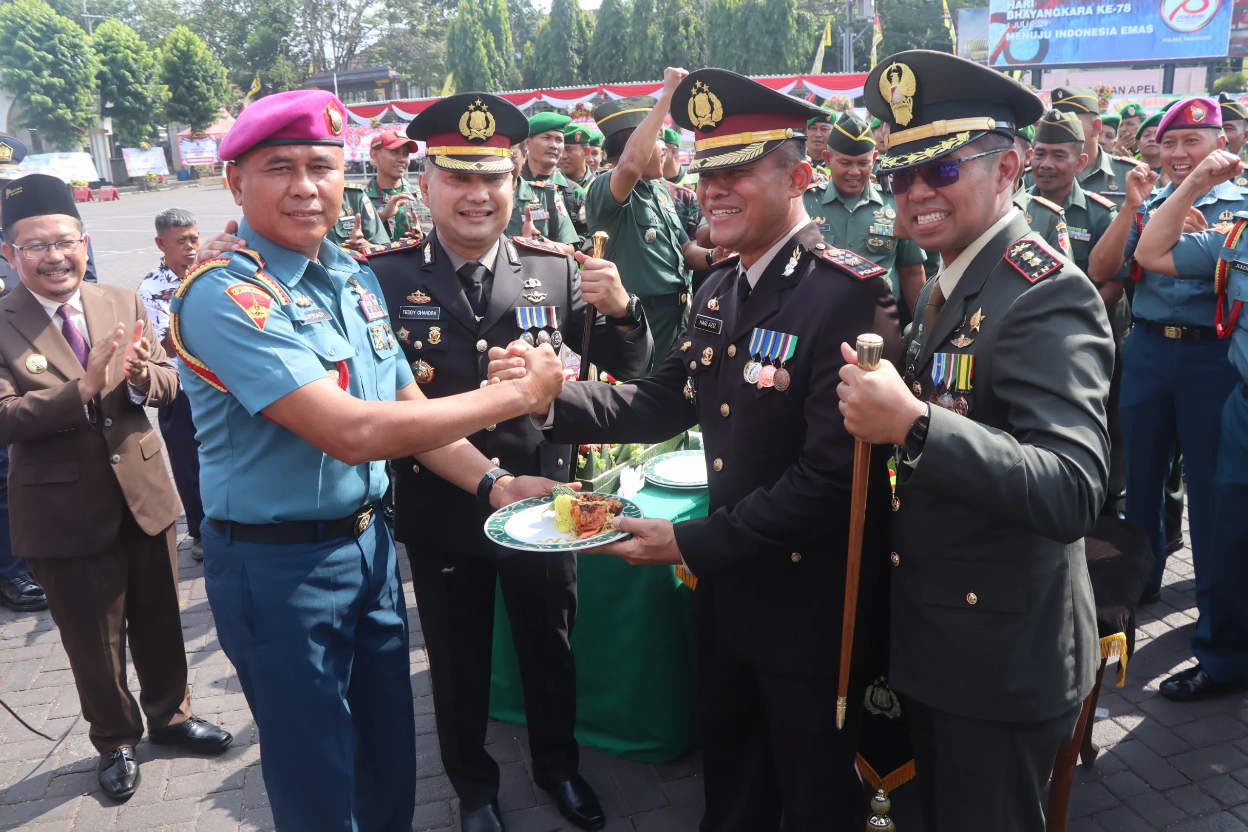 Polres Pasuruan Gelar Upacara Parade Hari Bhayangkara Ke-78 Tahun 2024