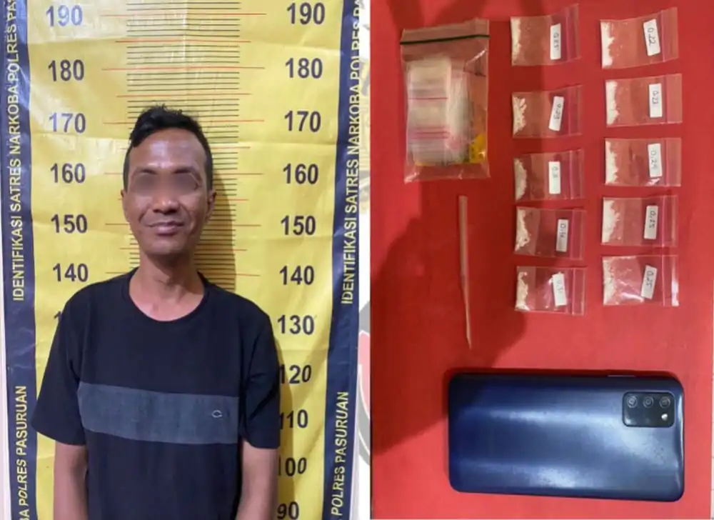 Polres Pasuruan Kembali Ungkap Jaringan Peredaran Narkoba, Dua Pelaku Dan Barang Bukti Berhasil Diamankan