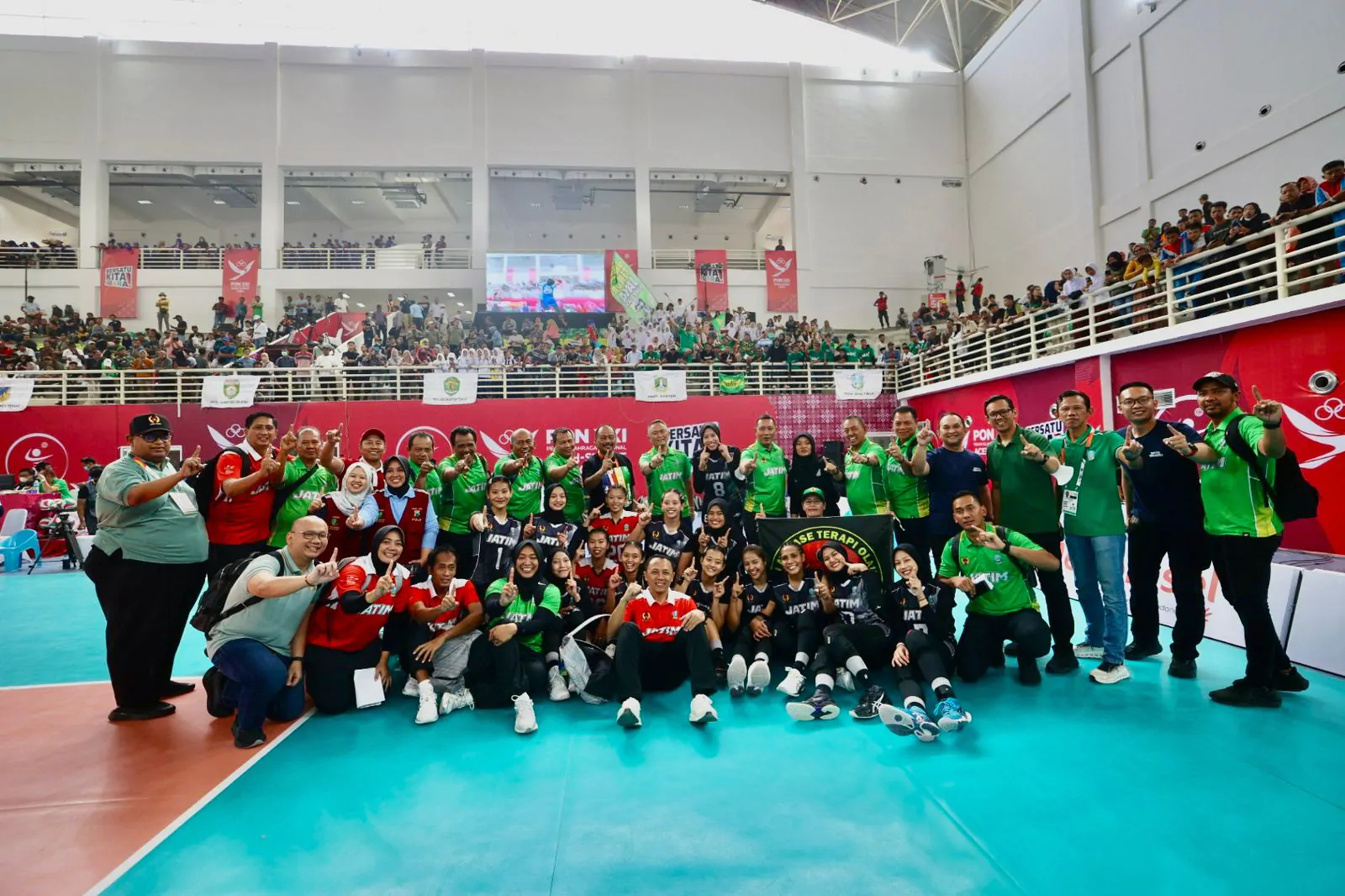Tim Voli Putri Jatim Maju Final Setelah Taklukkan Tim Voli Jakarta 3 – 1 di Semifinal PON XXI Medan
