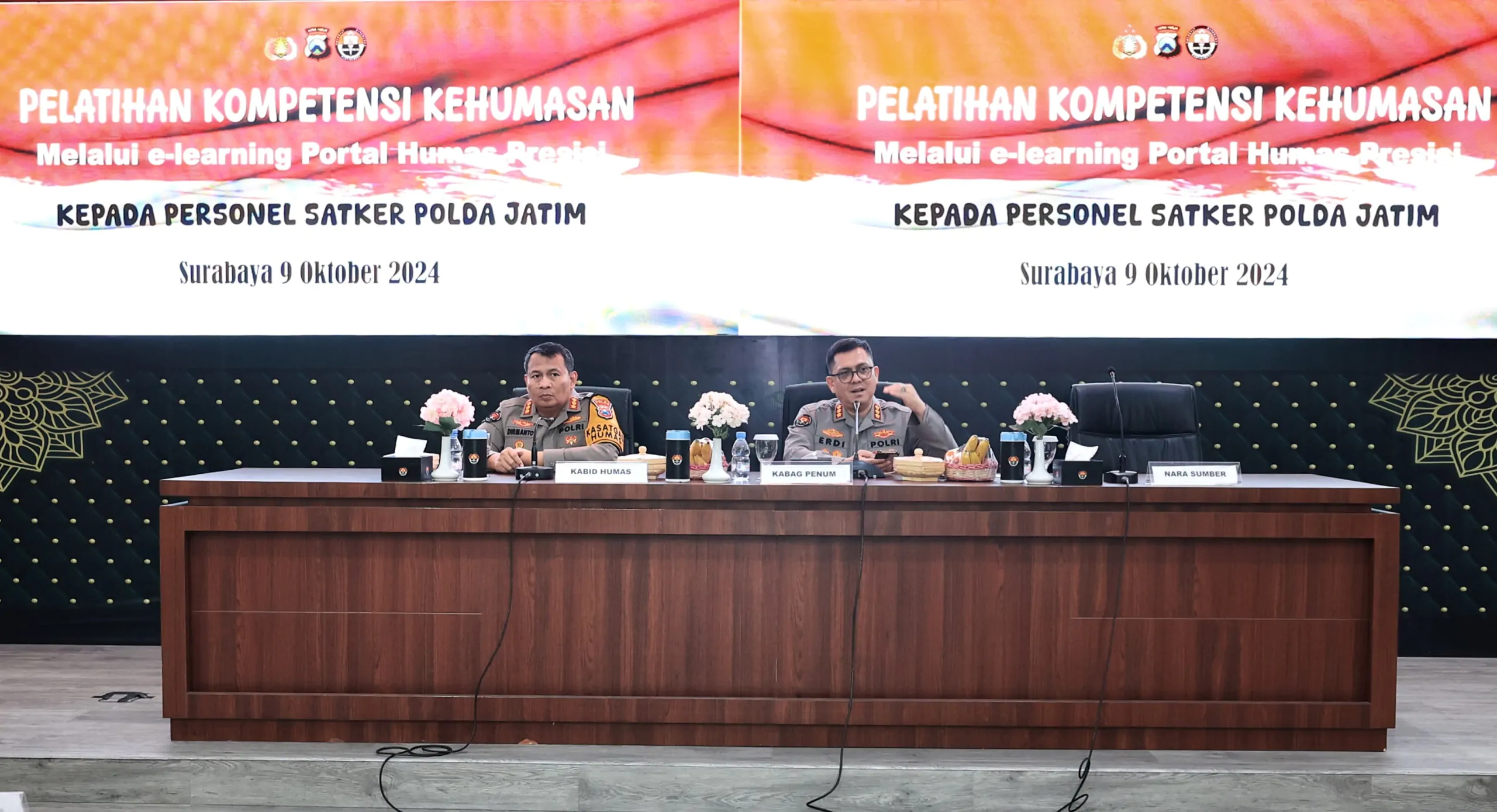 Kabag Penum Divhumas Polri Pimpin Pelaksanaan E Learning Kehumasan di Polda Jatim