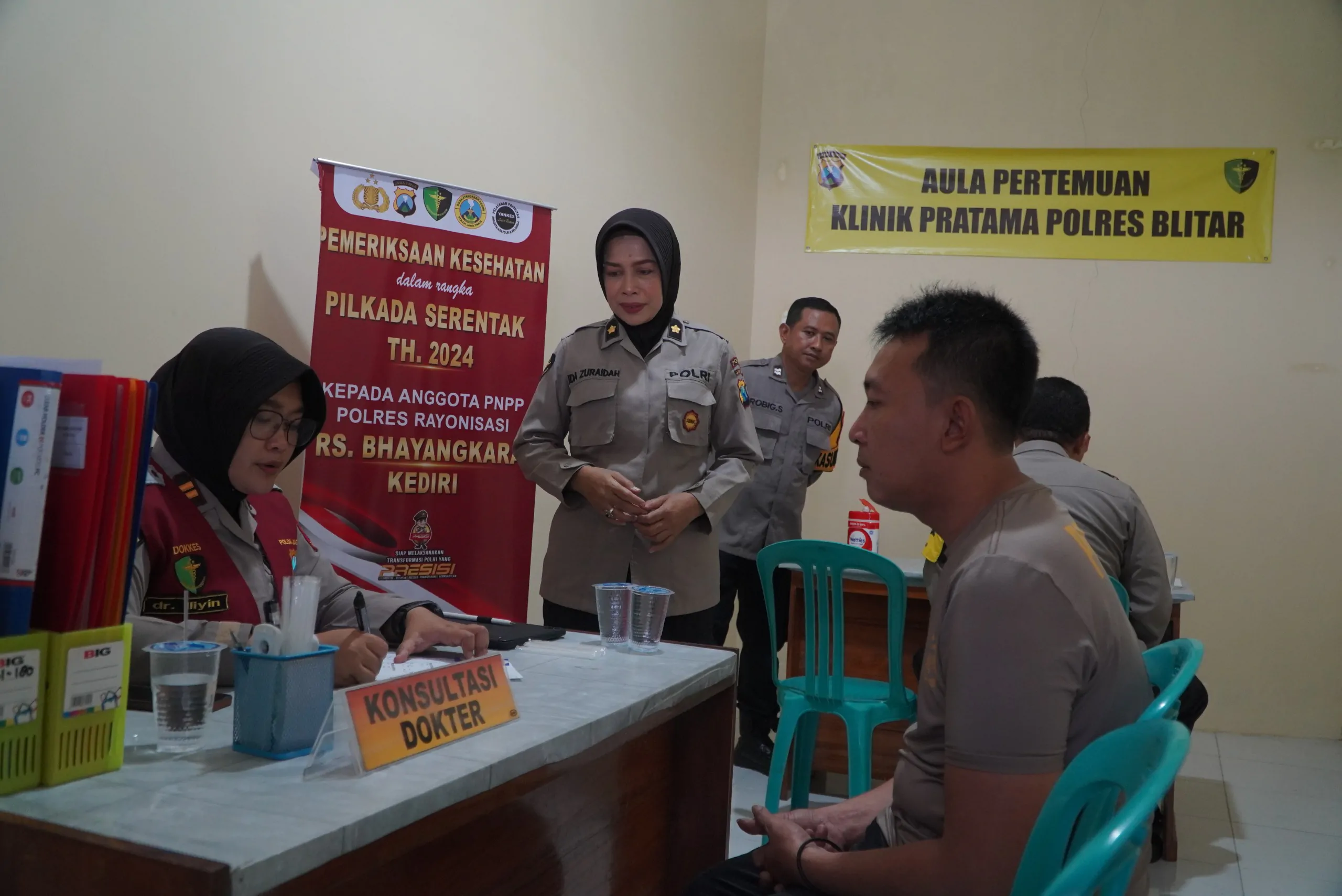 Polres Blitar Gelar Rikkes untuk Kesiapan Pengamanan TPS Pilkada 2024