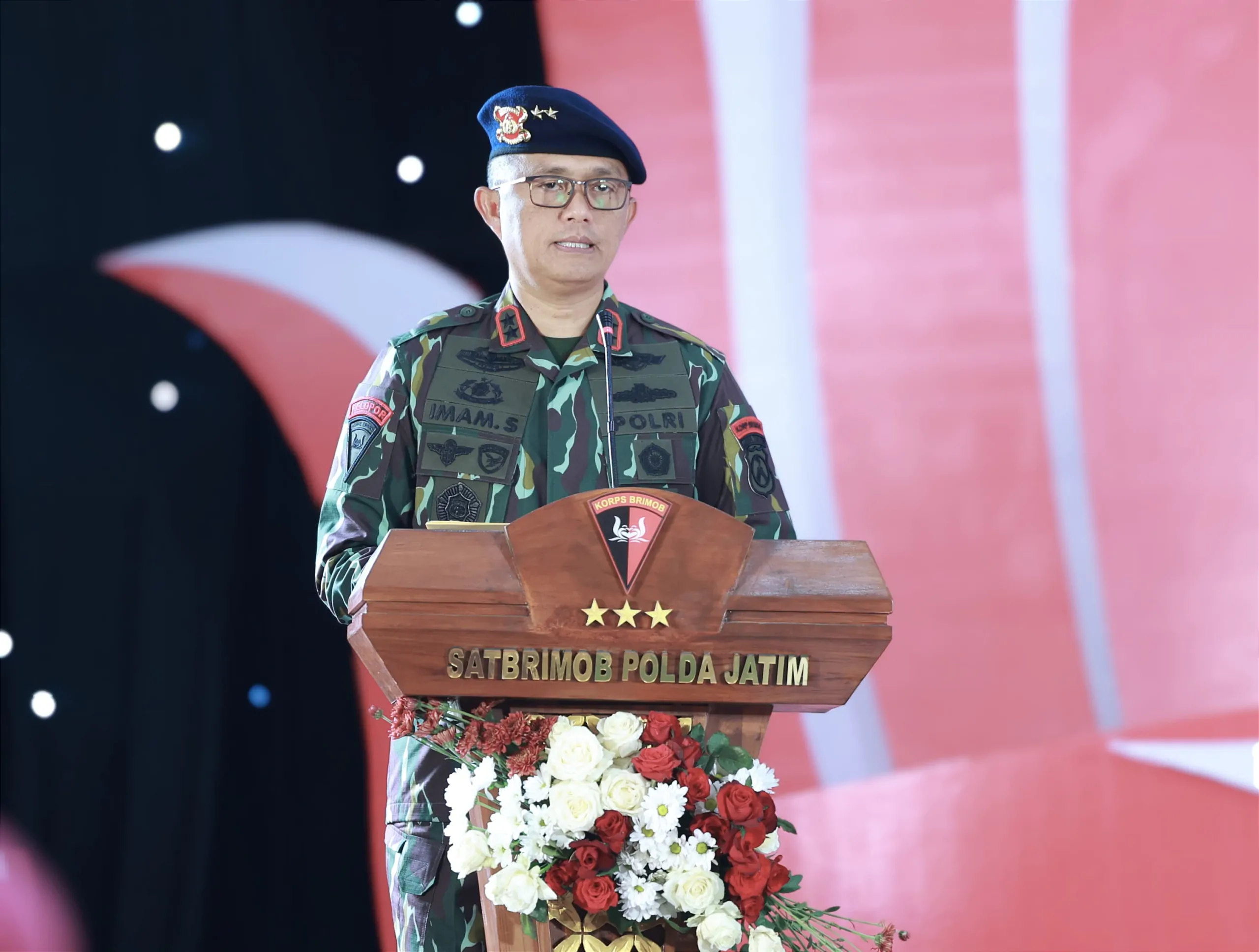 Gelar Tasyukuran HUT ke-79 Korps Brimob Polri, Kapolda Jatim Tekankan Lima Hal Untuk Wujudkan Asta Cita
