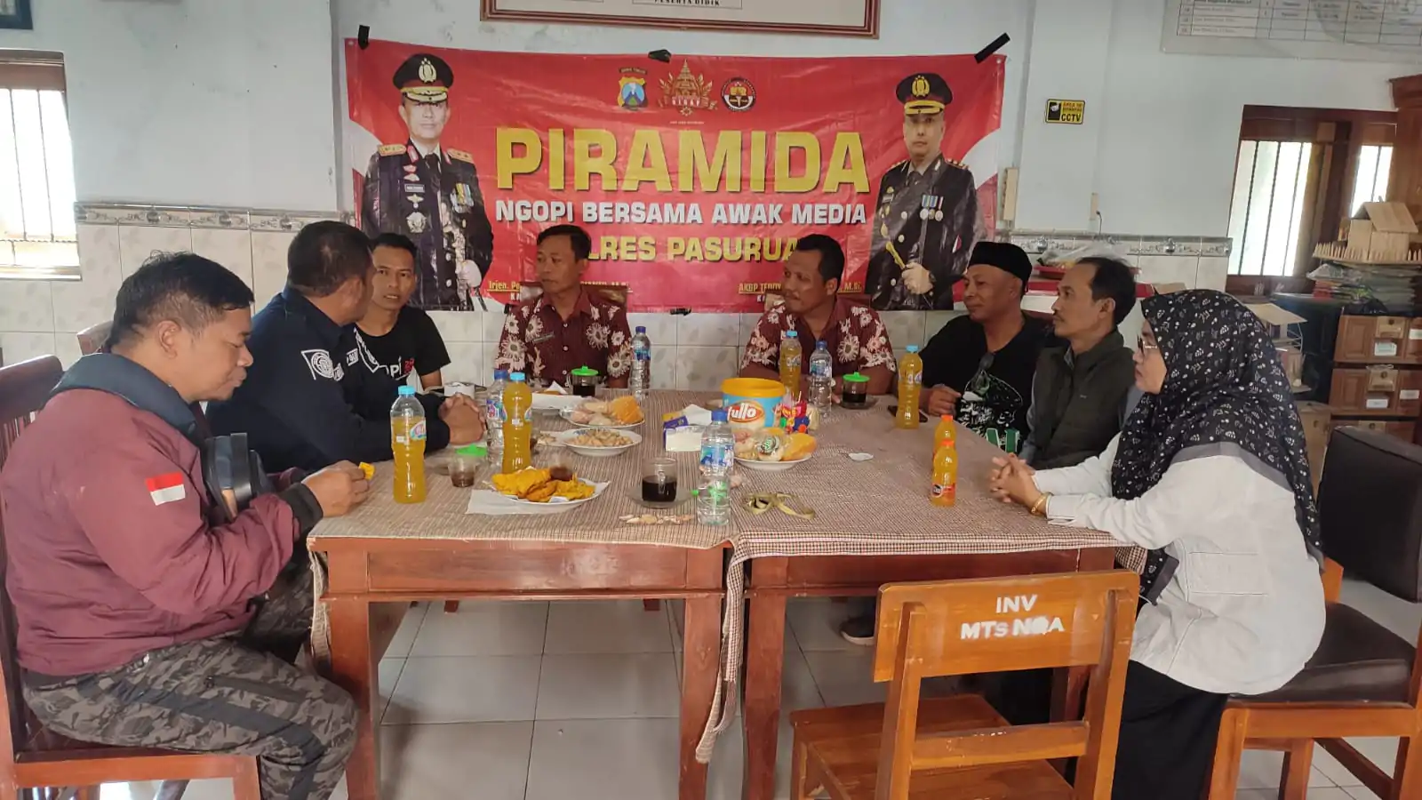 Humas Polres Pasuruan, Gelar kegiatan Piramida dengan awak media