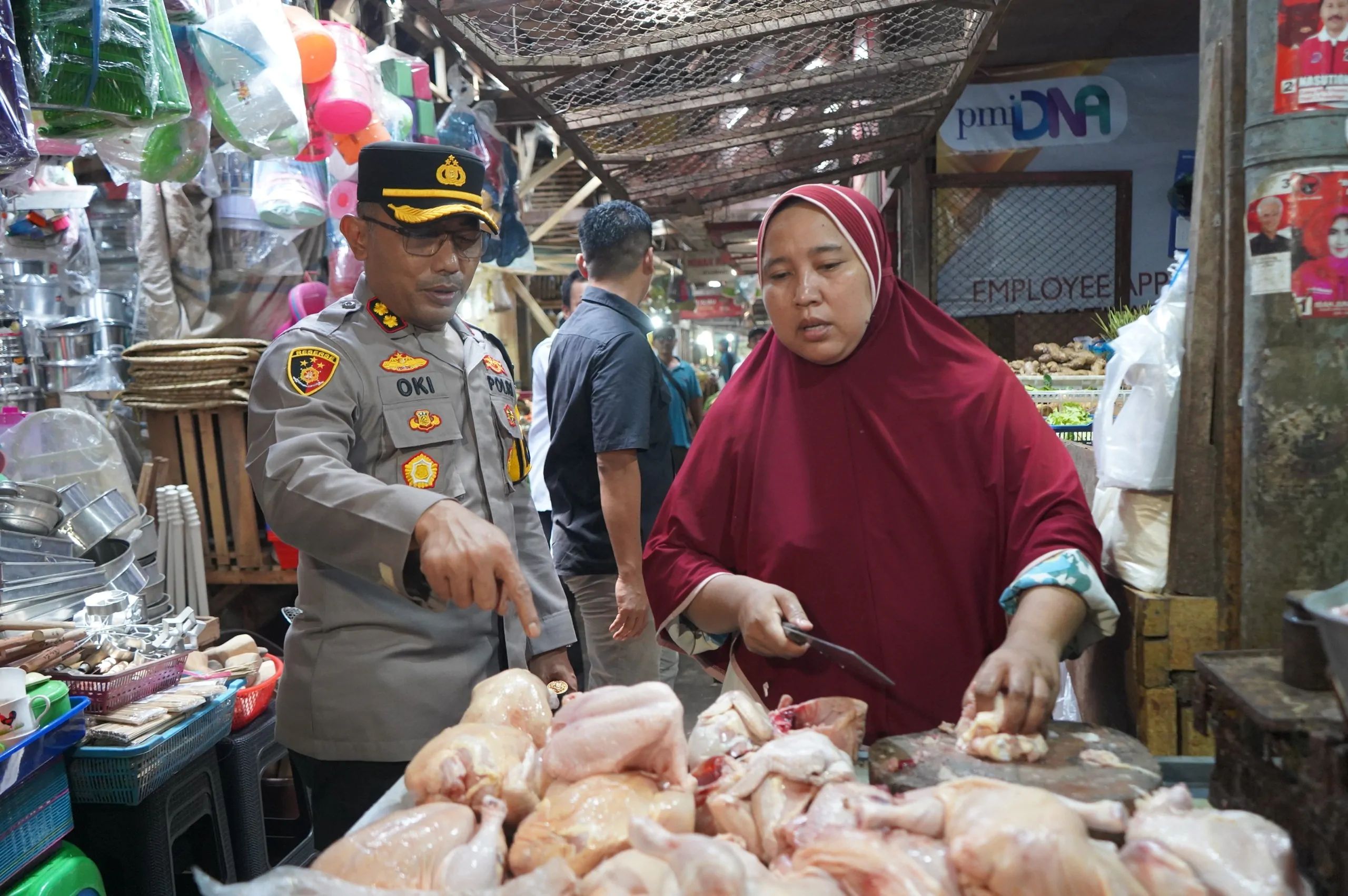 Kapolres Probolinggo Kota Sidak Harga Sembako di Pasar Baru jelang Ramadhan 1446 H Tahun 2025