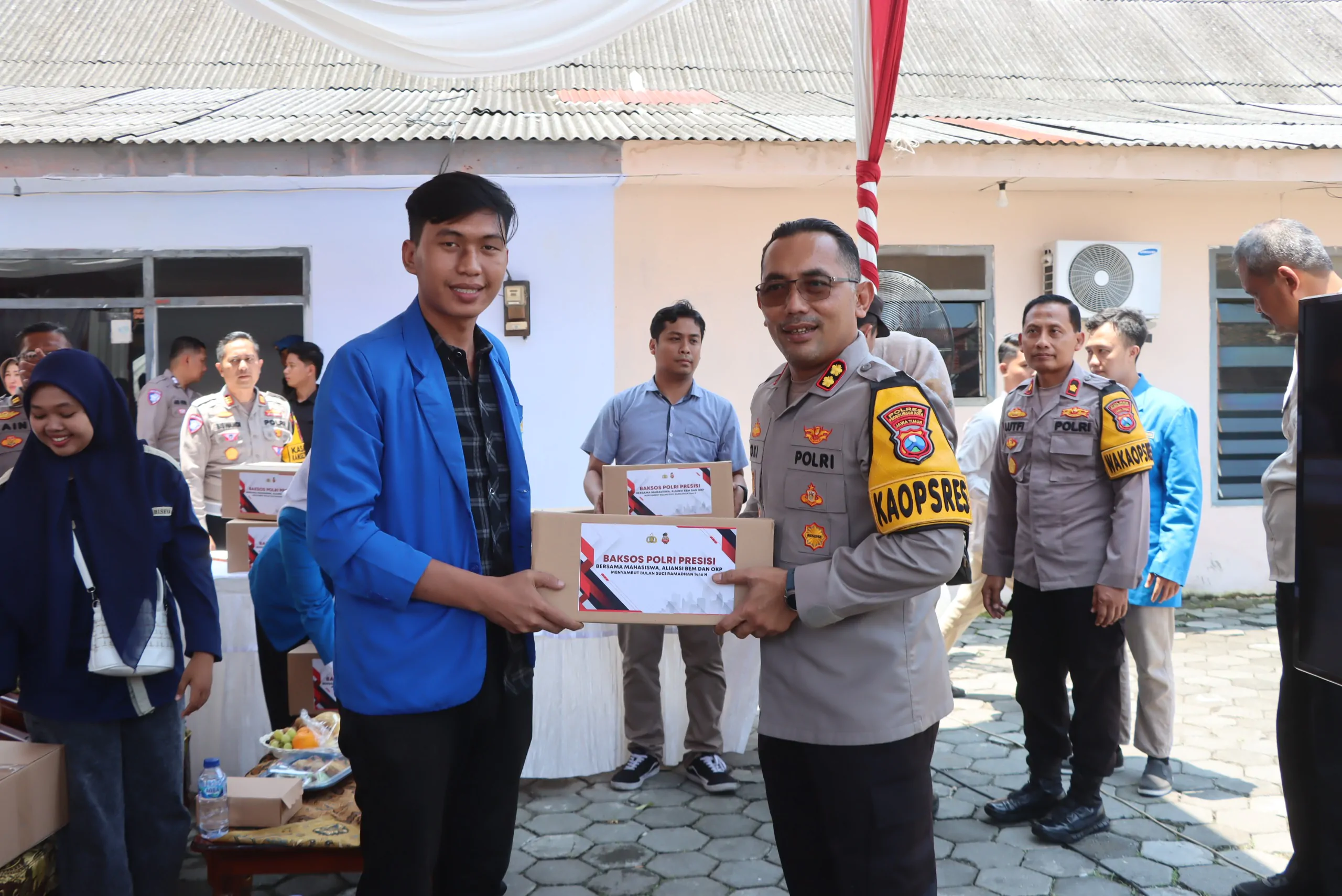Gandeng Mahasiswa, Aliansi BEM Dan OKP, Polres Probolinggo Kota Gelar Baksos Polri Presisi