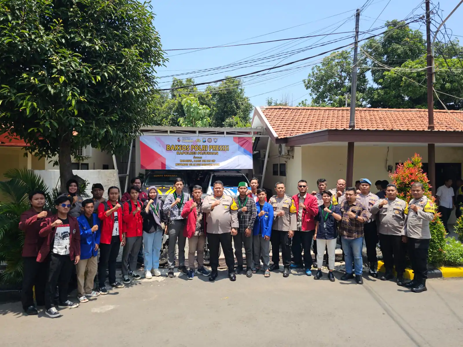 Dalam Rangka Polri Presisi, Polres Pasuruan Gandeng Mahasiswa untuk Gelar Baksos
