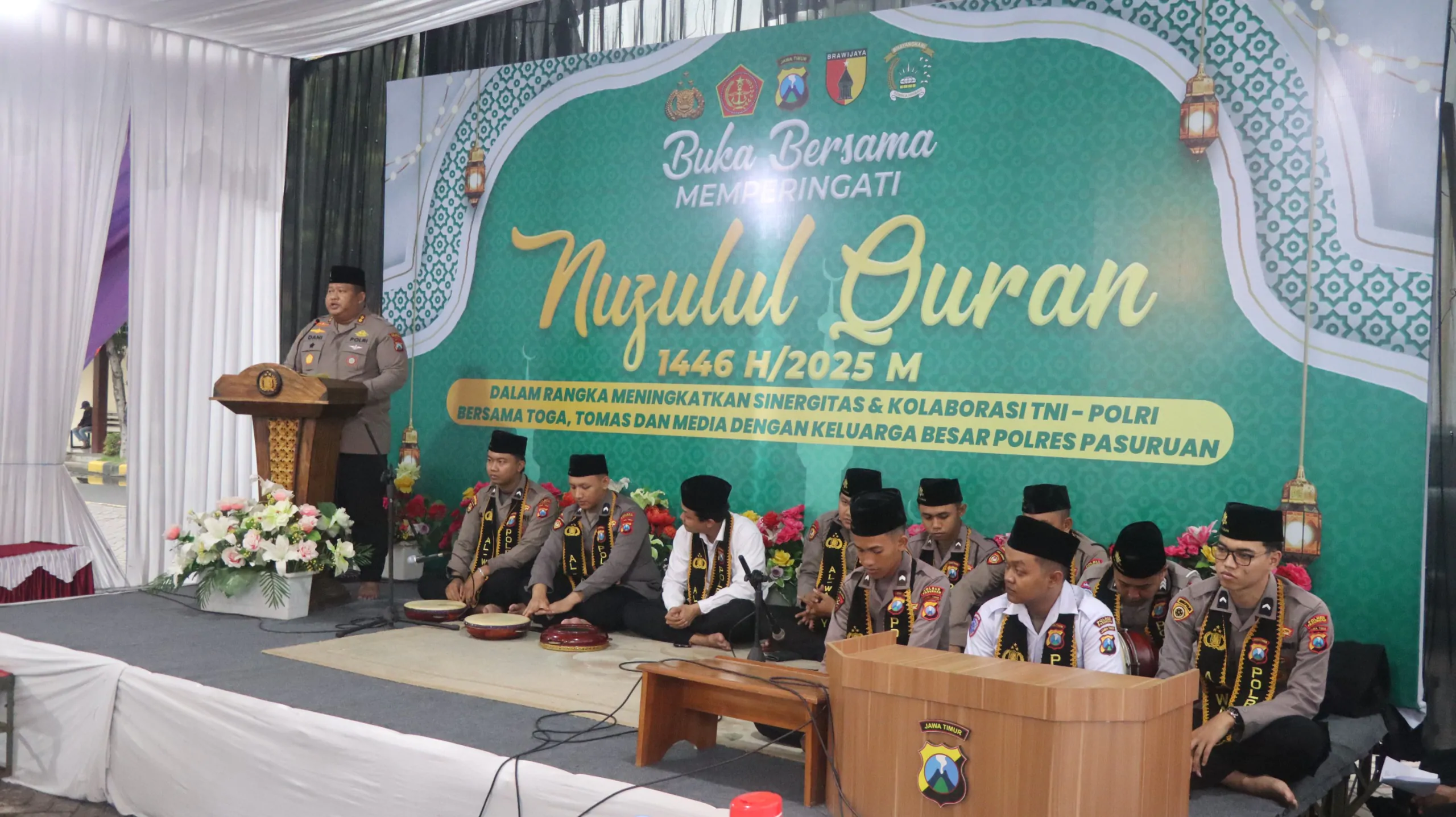 Buka Puasa Bersama di Polres Pasuruan, Momen Silahturahmi tingkatkan sinergitas dan Penguatan Iman