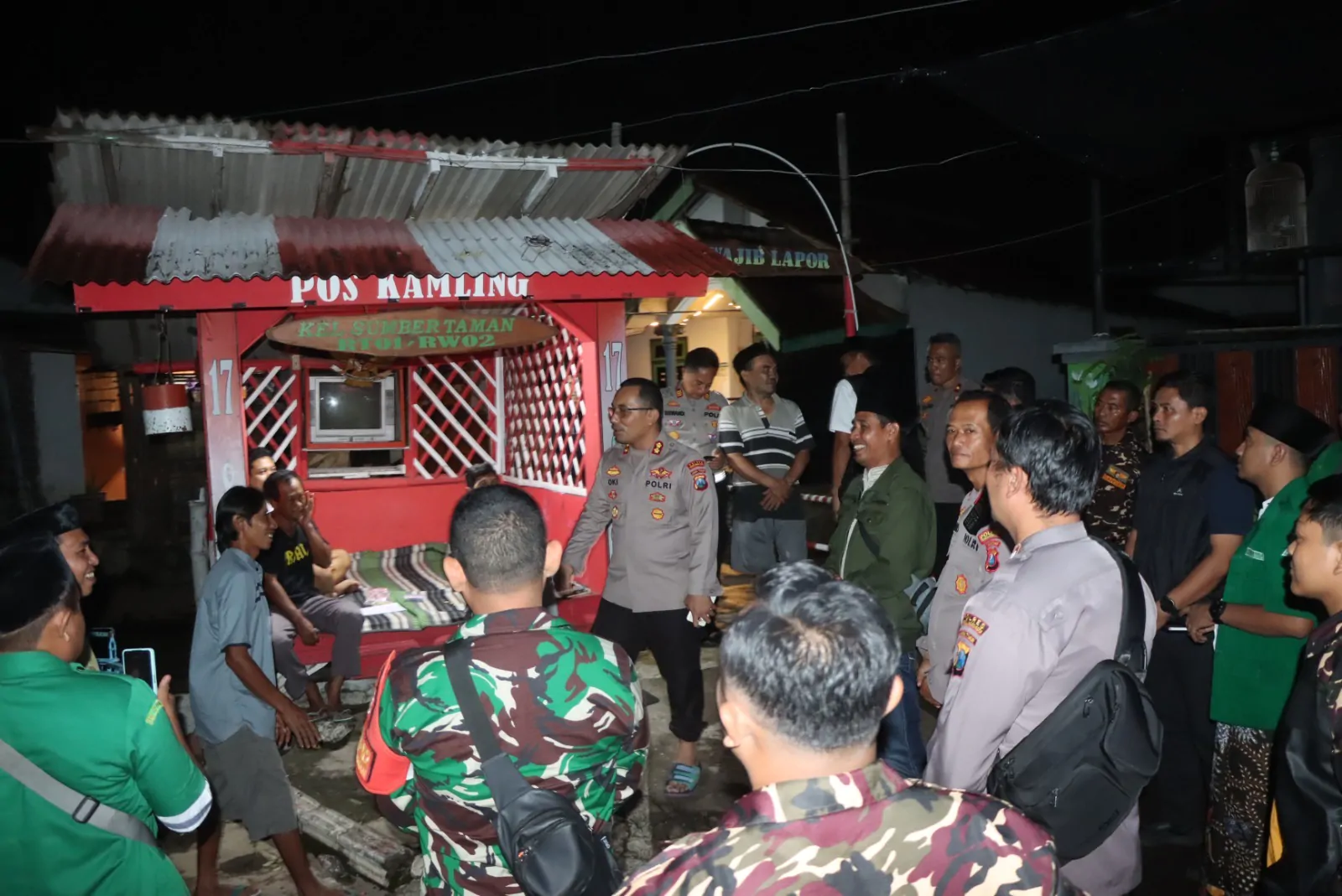 Safari Ramadhan Kapolres Bersama 3 Pilar dan Banser di Kampung Tempe Sumbertaman