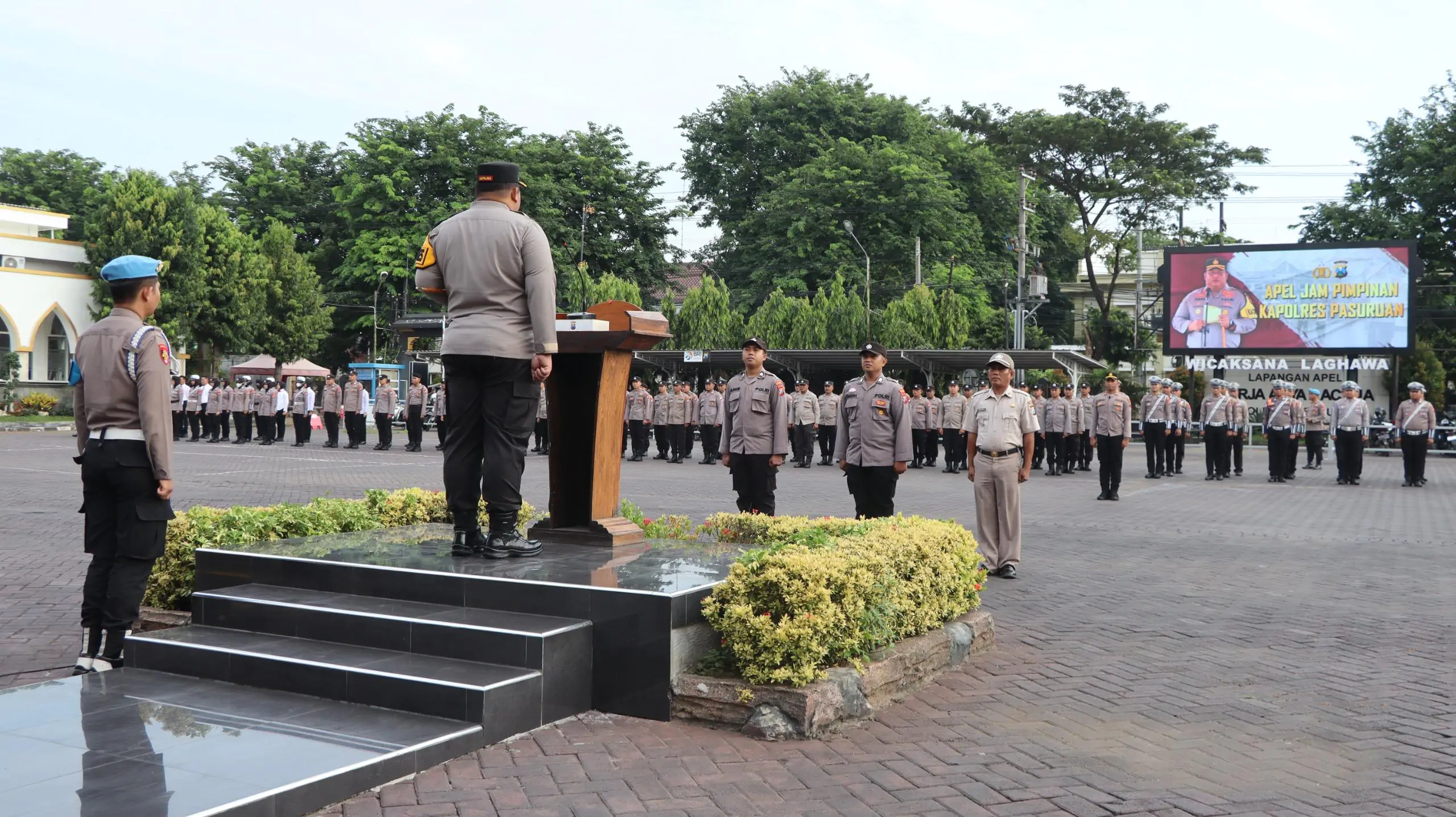 Hari Pertama Operasi Ketupat, Polres Pasuruan Sigap Siaga di Beberapa Titik Strategis