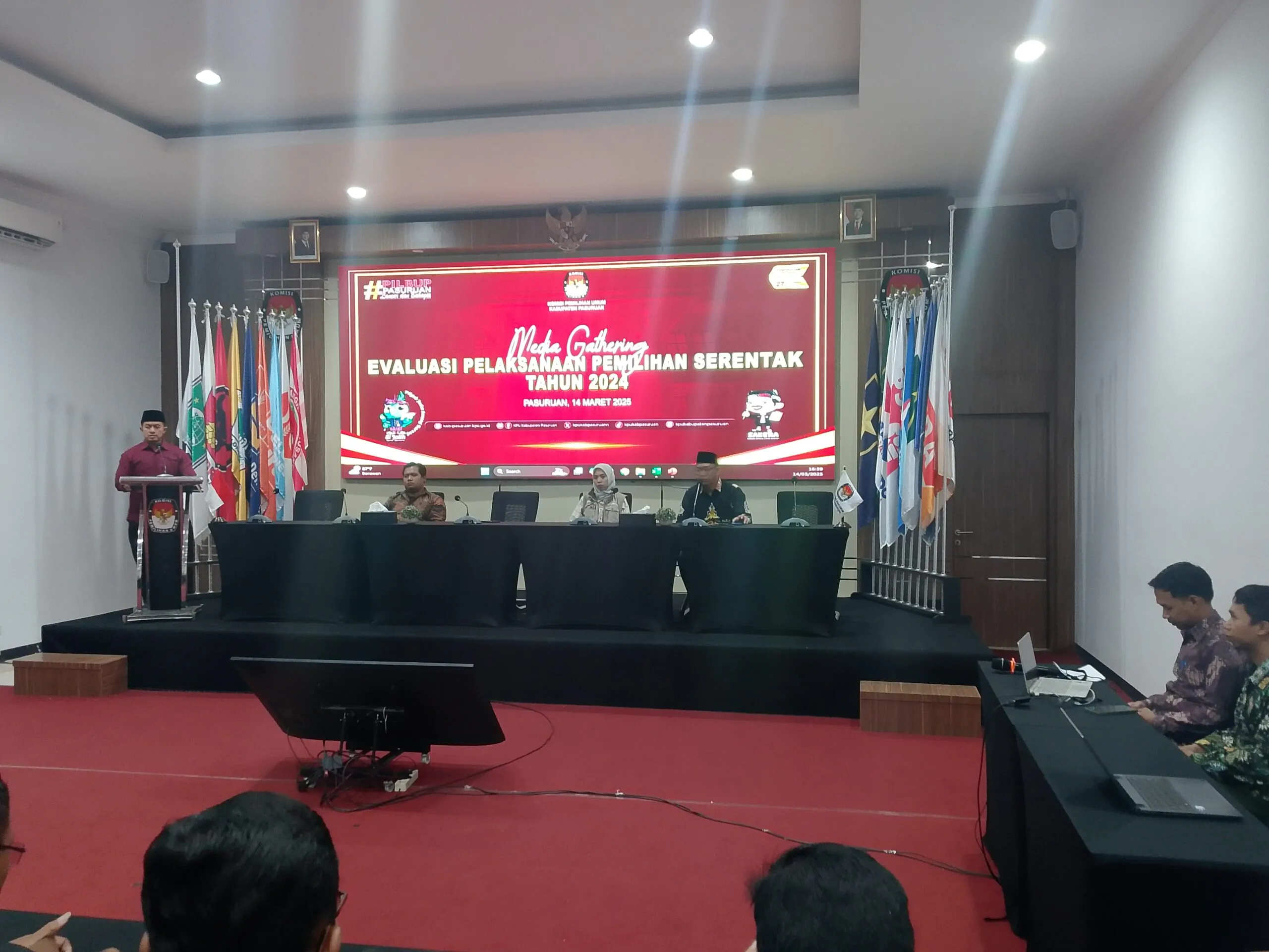 KPU Kabupaten Pasuruan Gelar Media Gathering Evaluasi Pelaksanaan Pemilihan Serentak Tahun 2024
