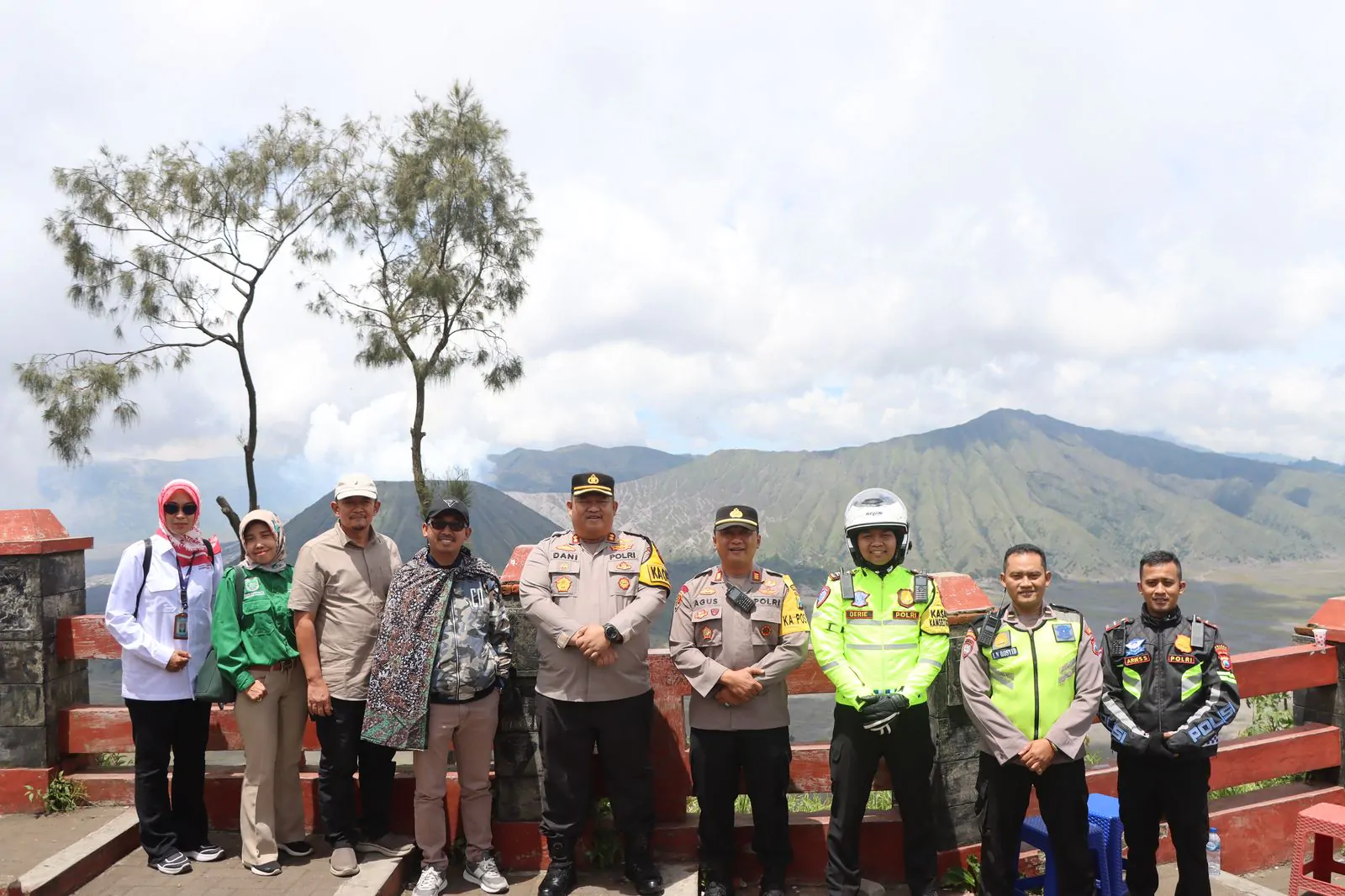 Pastikan aman bencana Alam , Kapolres Tinjau Kawasan Wisata Gunung Bromo Tosari 