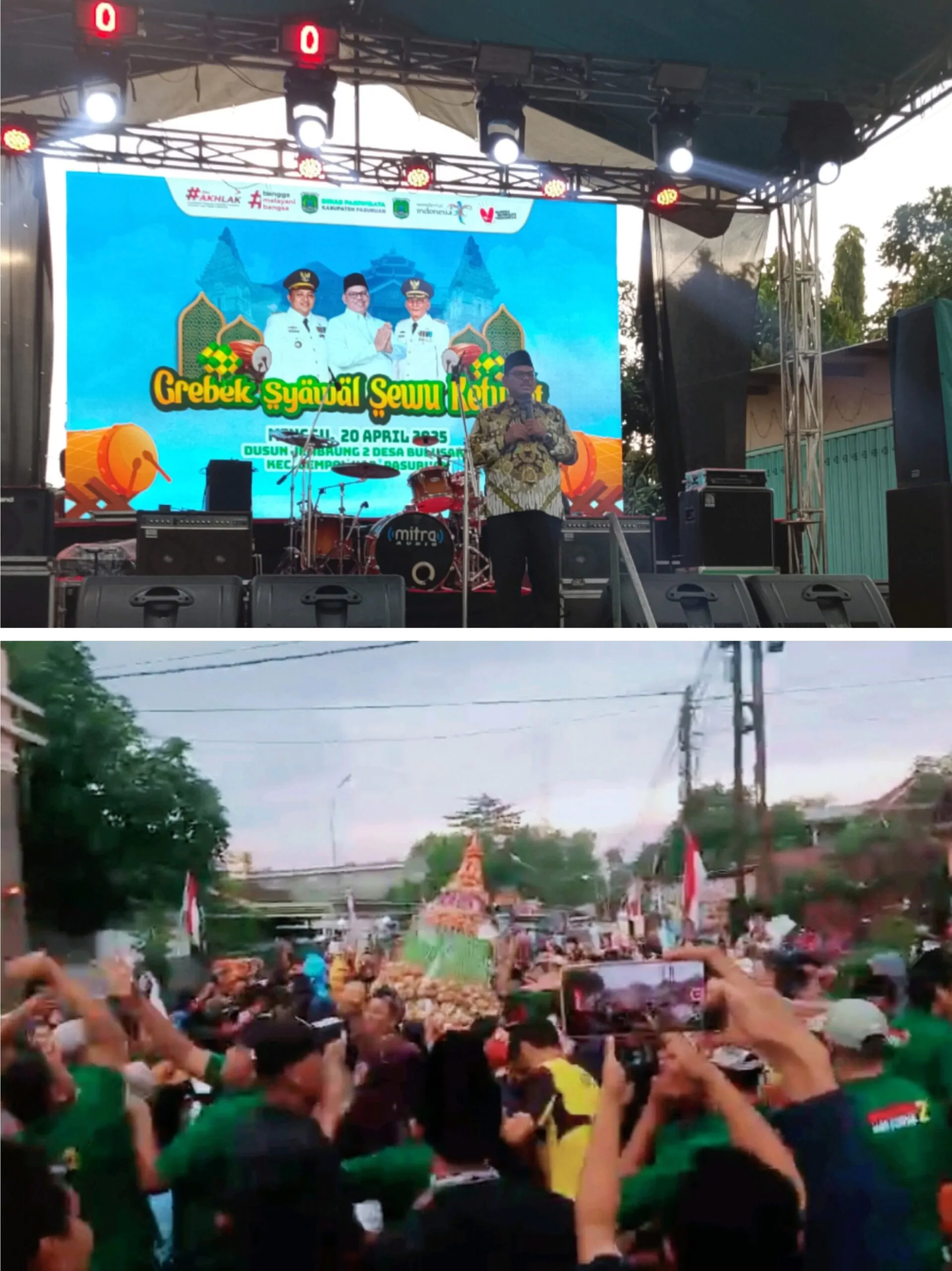 Kemeriahan Pawai Grebeg Syawal Sewu Kupat Di Pasuruan