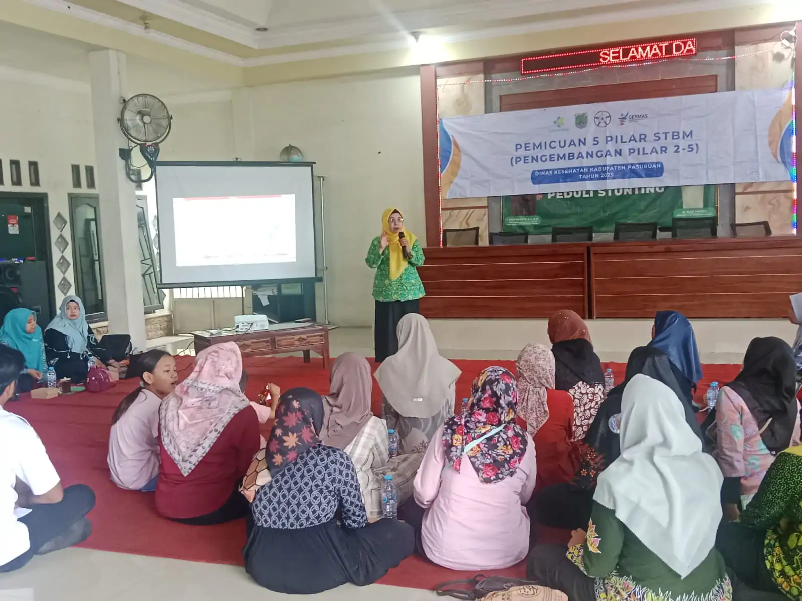 Dinas kesehatan kabupaten Pasuruan Gelar sosialisasi Sanitasi Total Berbasis Masyarakat (STMB) Dan Mengenai 5 Pilar Kesehatan