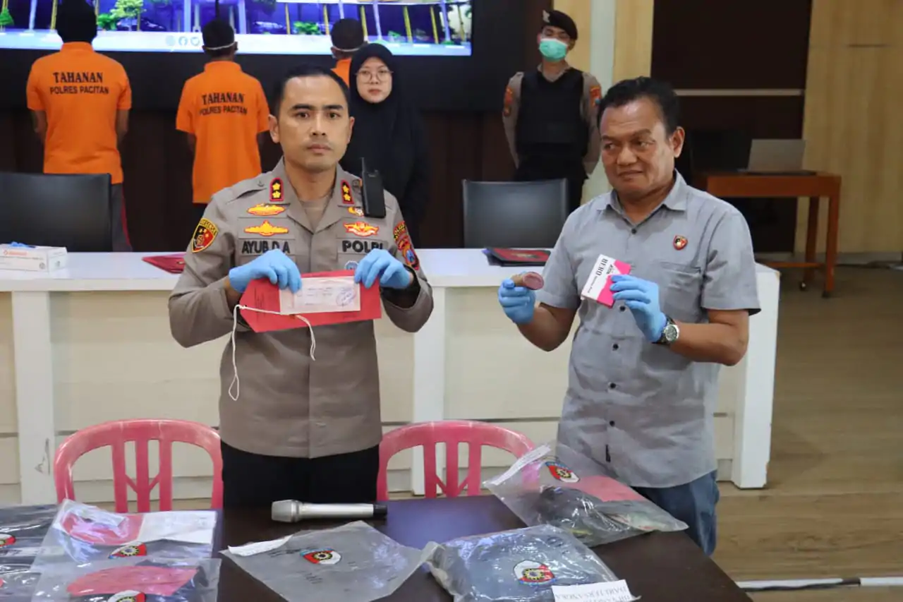 Polres Pacitan Amankan Preman Mengaku Karang Taruna, Palak Sejumlah Toko Modus Iuran Kebersihan