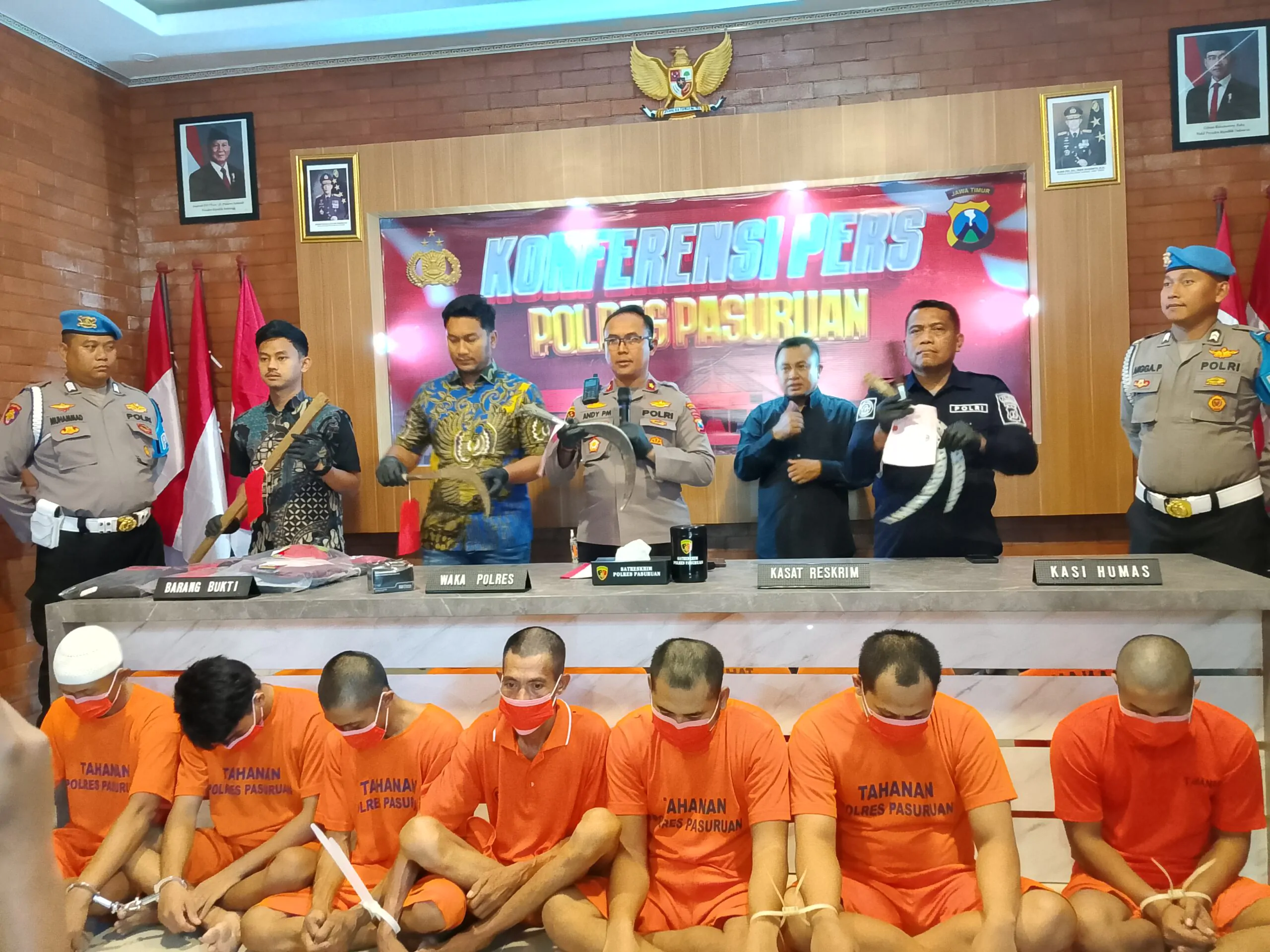 Polres Pasuruan Ungkap 27 Kasus Premanisme dalam Operasi Pekat II Semeru 2025