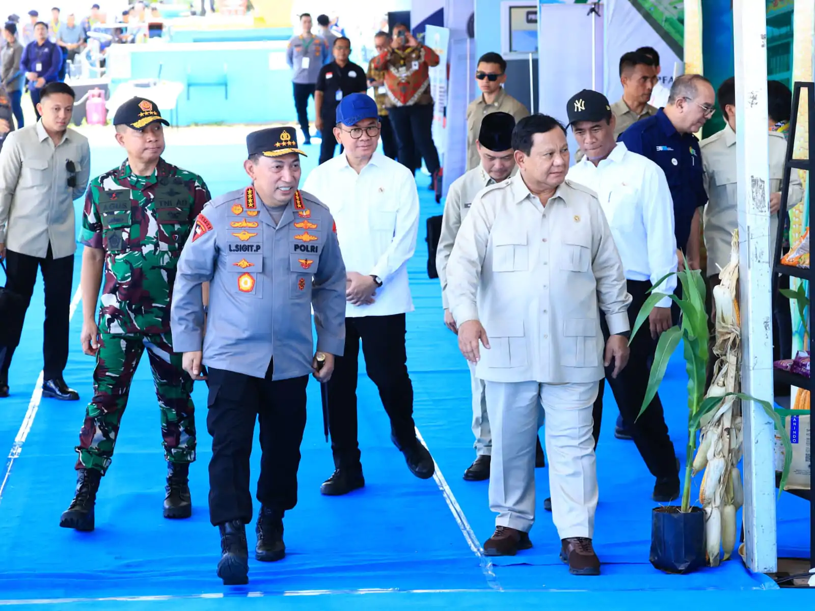 Presiden Prabowo Senang Panen Raya Jagung Inisiasi Polri Berhasil