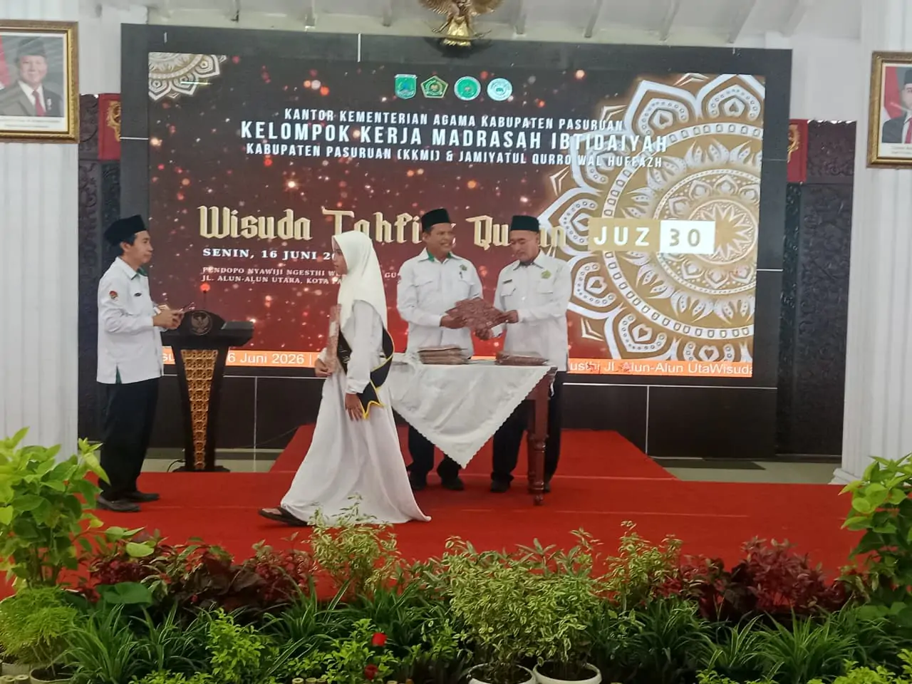Sebanyak 251 Siswa-Siswi MI Penghafal Al Qur’an Juz 30 se-Kabupaten Pasuruan,Resmi Diwisuda