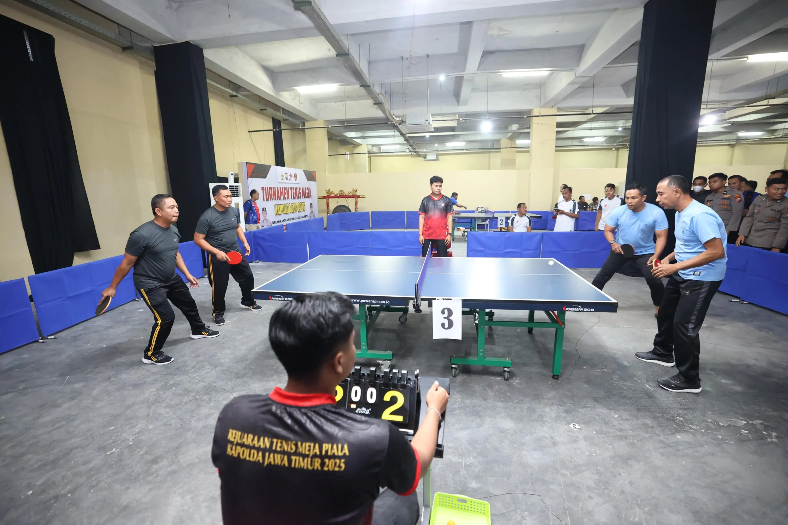 Peringati Hari Bhayangkara ke-79, Polda Jatim Gelar Tenis Meja Kapolda Cup 2025