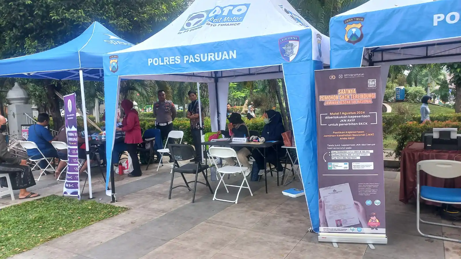Polres Pasuruan Gelar Pelayanan Publik Terpadu di CFD Alun-Alun Bangil, Wujud Nyata Pengabdian di Hari Bhayangkara ke-79