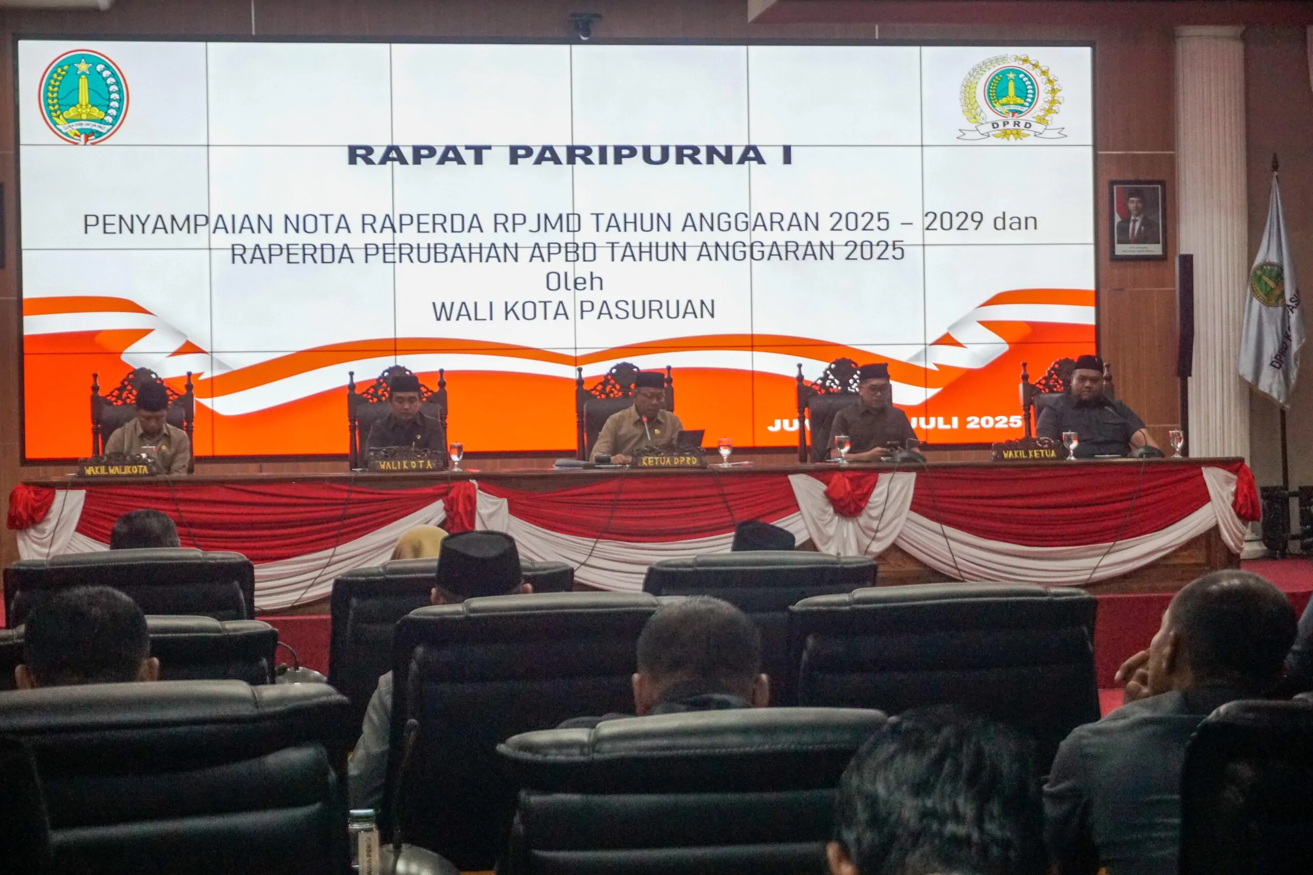 DPRD Kota Pasuruan Gelar Rapat Paripurna Bahas Raperda RPJMD dan Perubahan APBD 2025