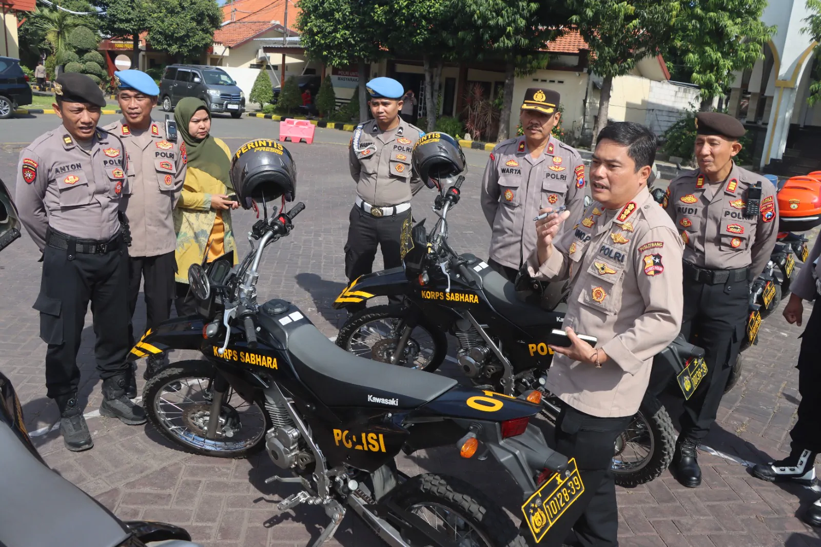 Tim Puslitbang Polri Tinjau Kendaraan Dinas Operasional di Polres Pasuruan