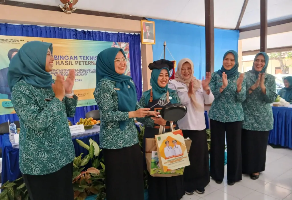 Roadshow Bimtek Olahan Peternakan TP PKK dan Disnak Keswan Pasuruan, Dorong Keterampilan Ibu-Ibu dan Cegah Stunting