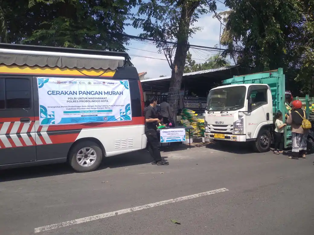 Dukung Program Stabilisasi Harga Pangan, Polres Probolinggo Kota Gelar Gerakan Pangan Murah