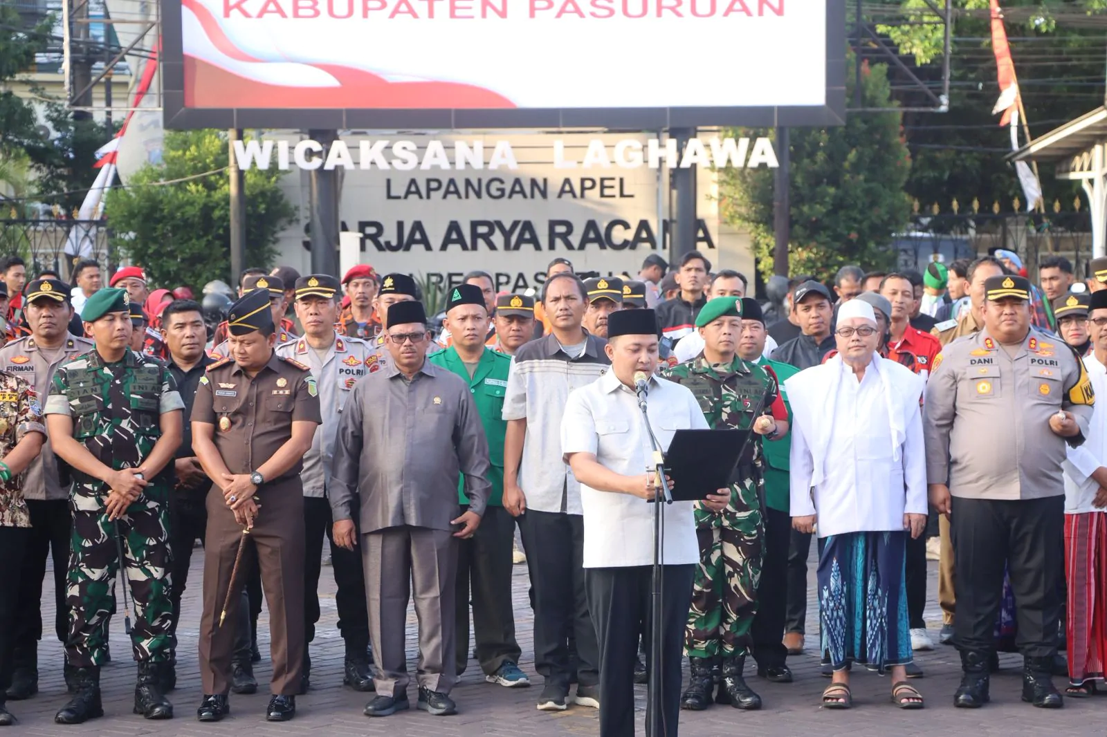 Apel Kebangsaan Dan Do’a Bersama, Kapolres: “Keamanan adalah Tanggung Jawab Kita Bersama”